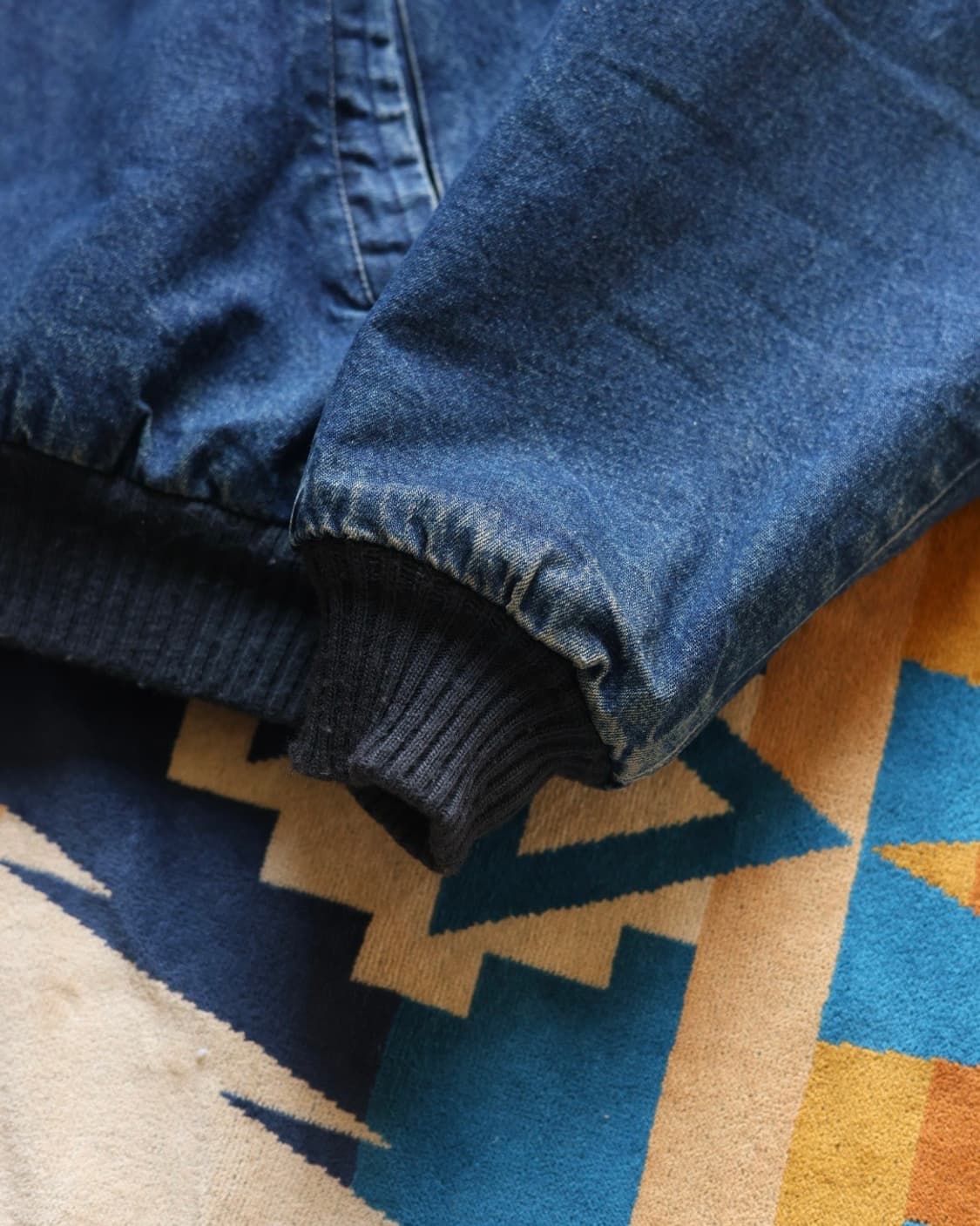 오시코시 70~80s 아즈텍 라이닝 데님 봄버자켓 상품이미지7