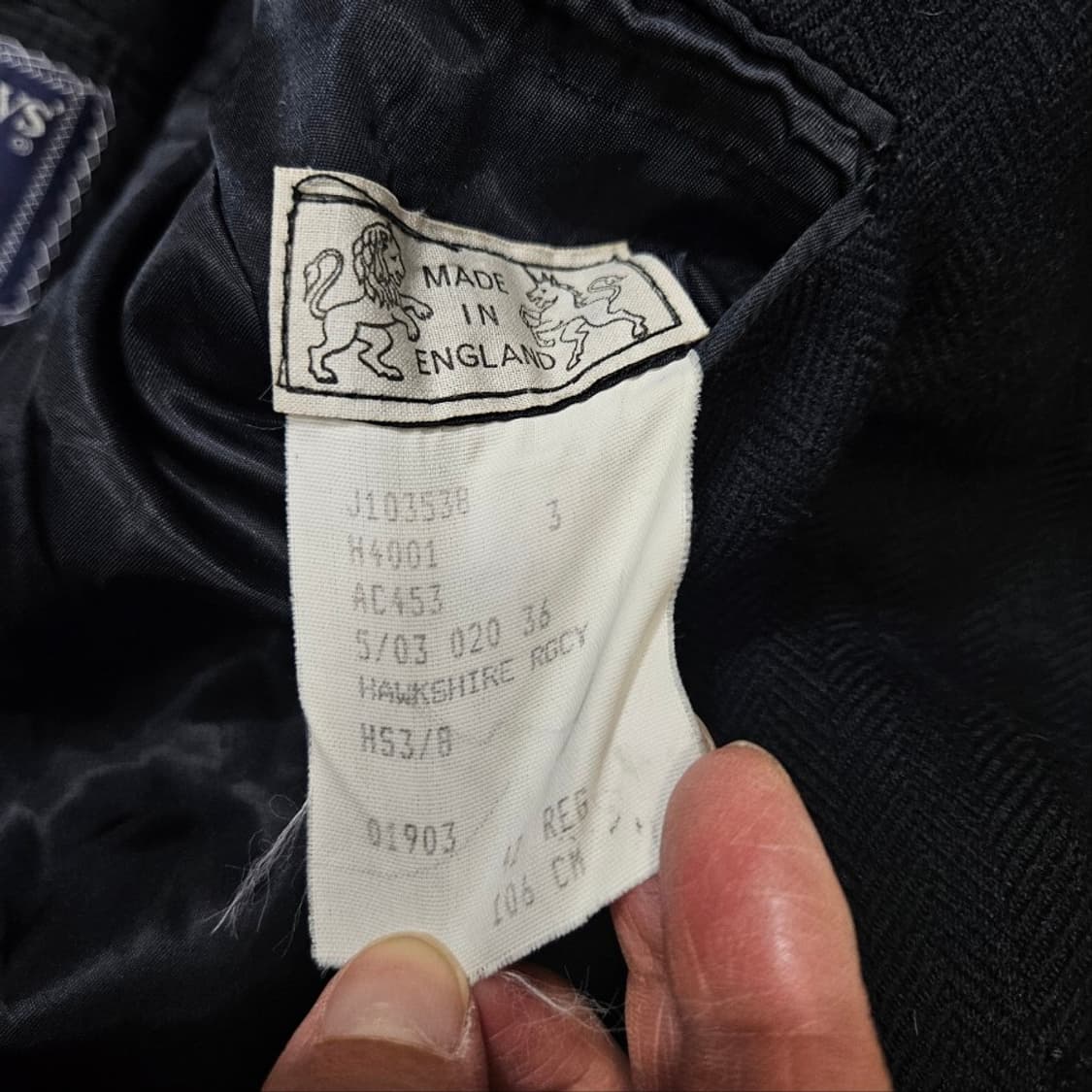 버버리 헤비울 헤링본 코트 Made in England  상품이미지10