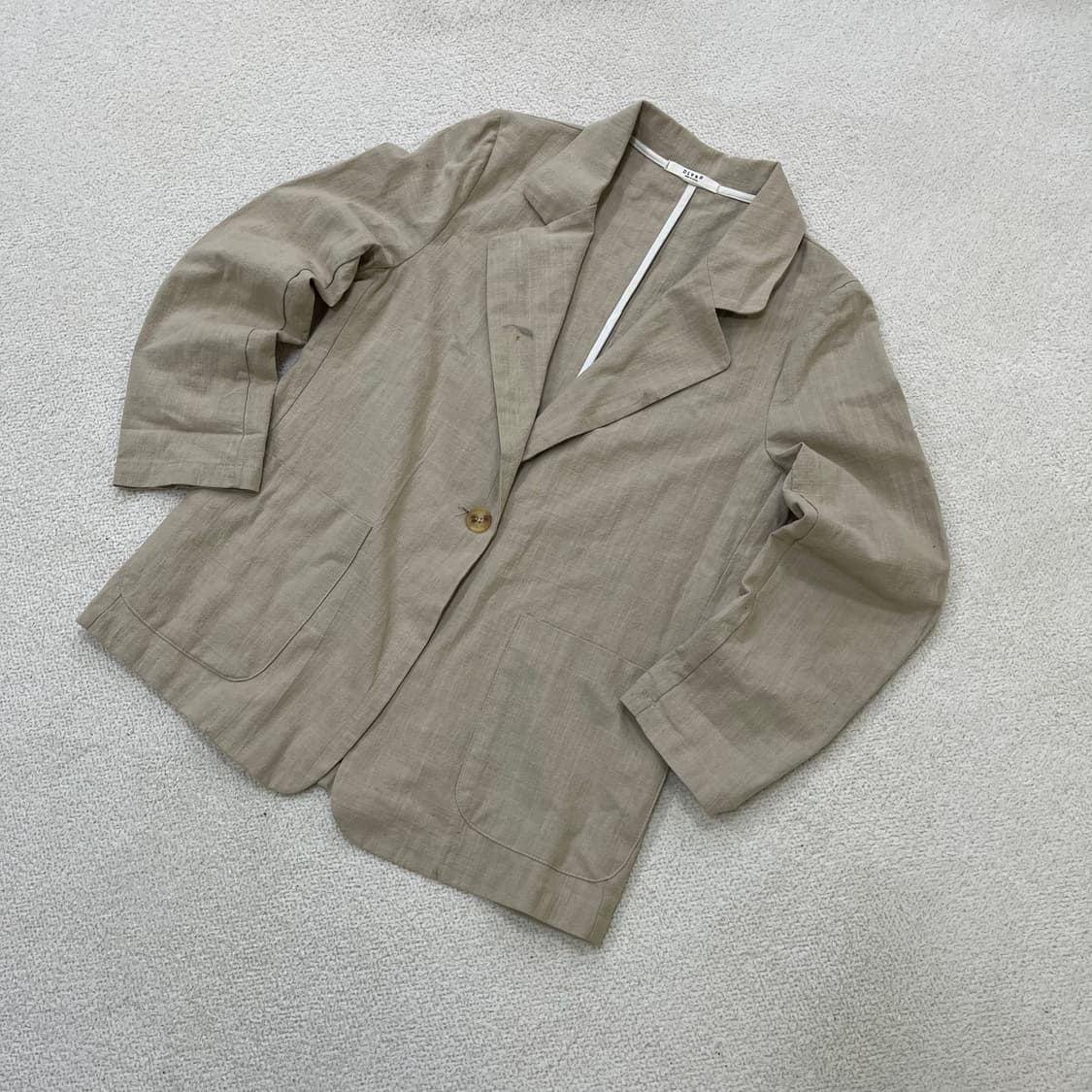 실측확인 빈티지 여성 린넨 자켓 0319M 상품이미지1