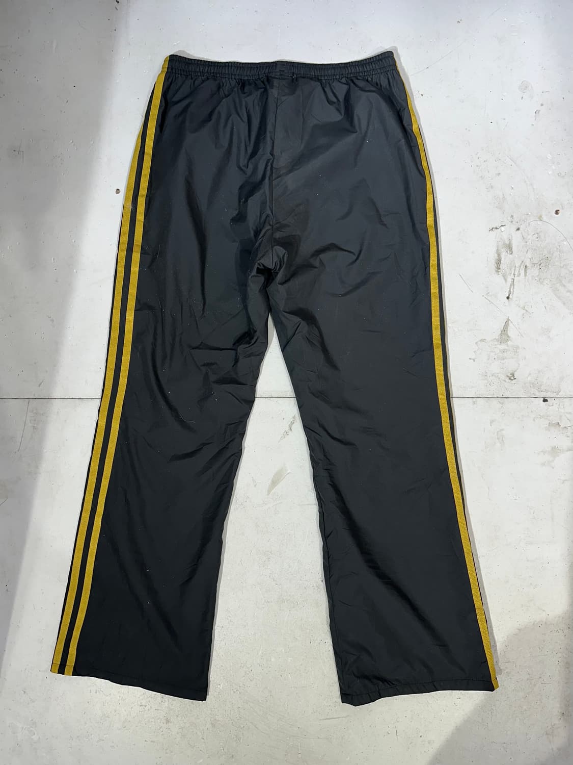 아디다스 와이드 블랙 골드 삼선 트랙 팬츠 M 상품이미지5