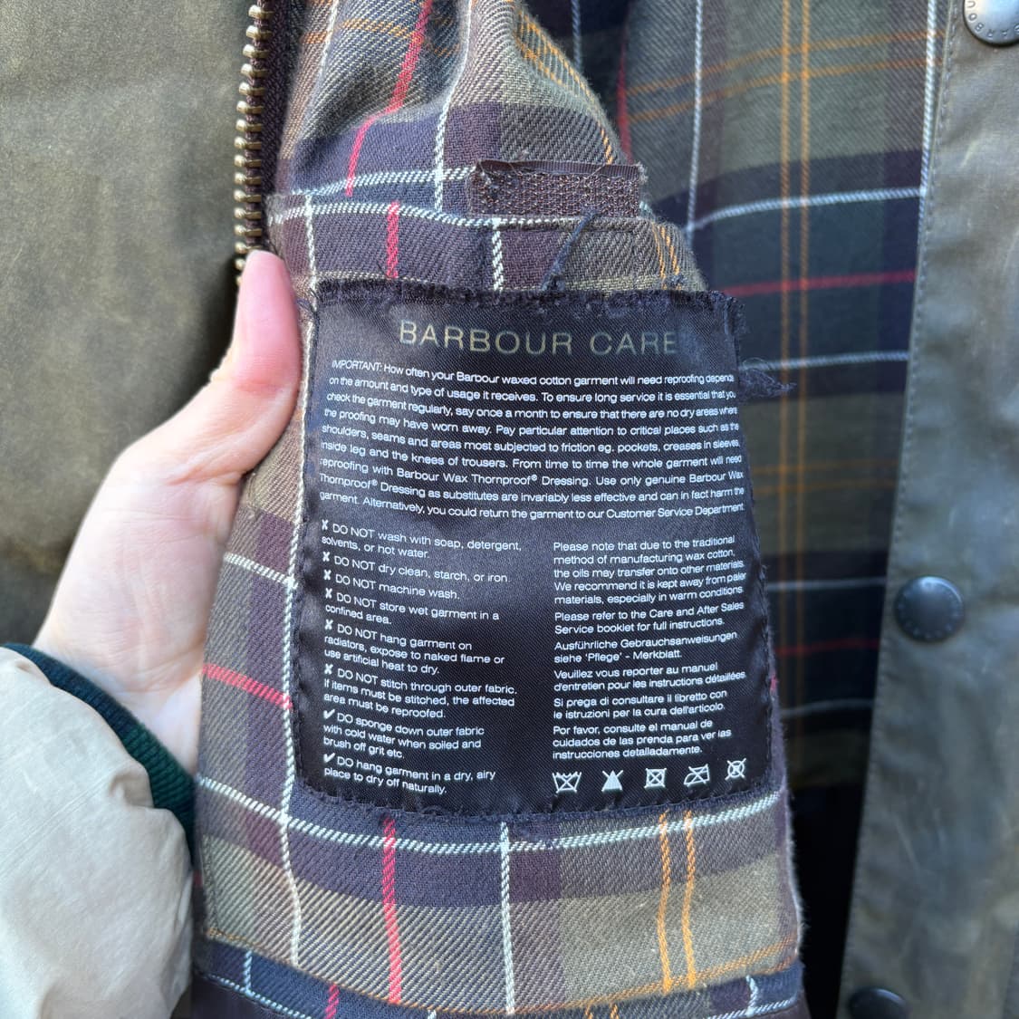 Barbour 바버 비데일 왁스 자켓 상품이미지8