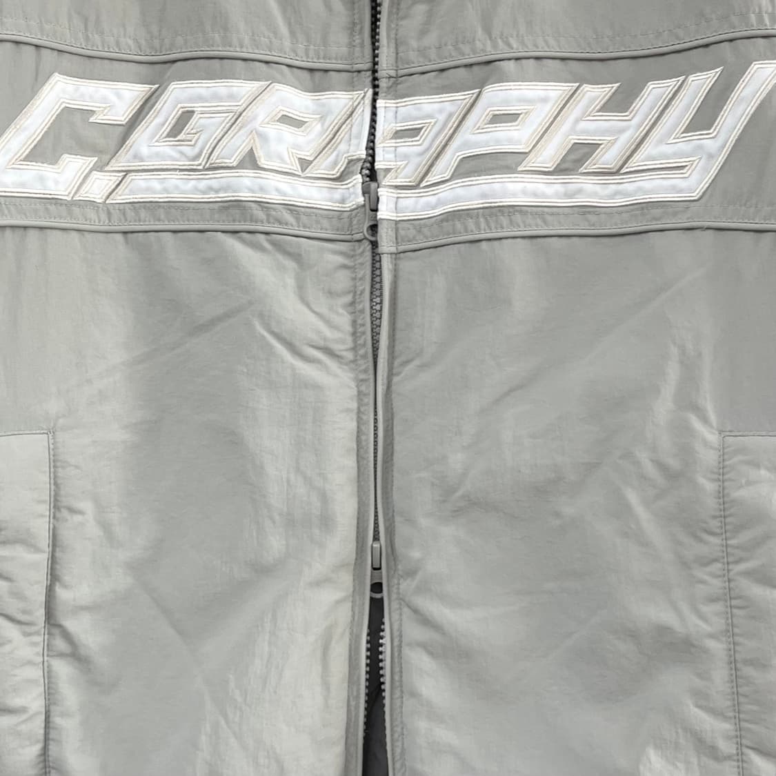 코드그라피 파이핑 그레이 바이커 점퍼 상품이미지6