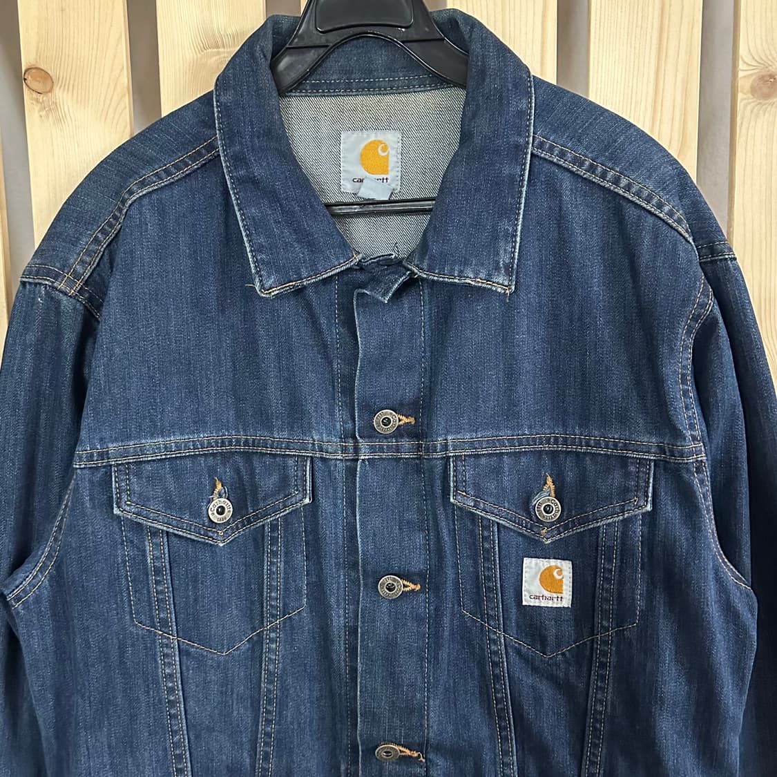 (M) 칼하트 J291 데님 트러커 자켓 상품이미지3