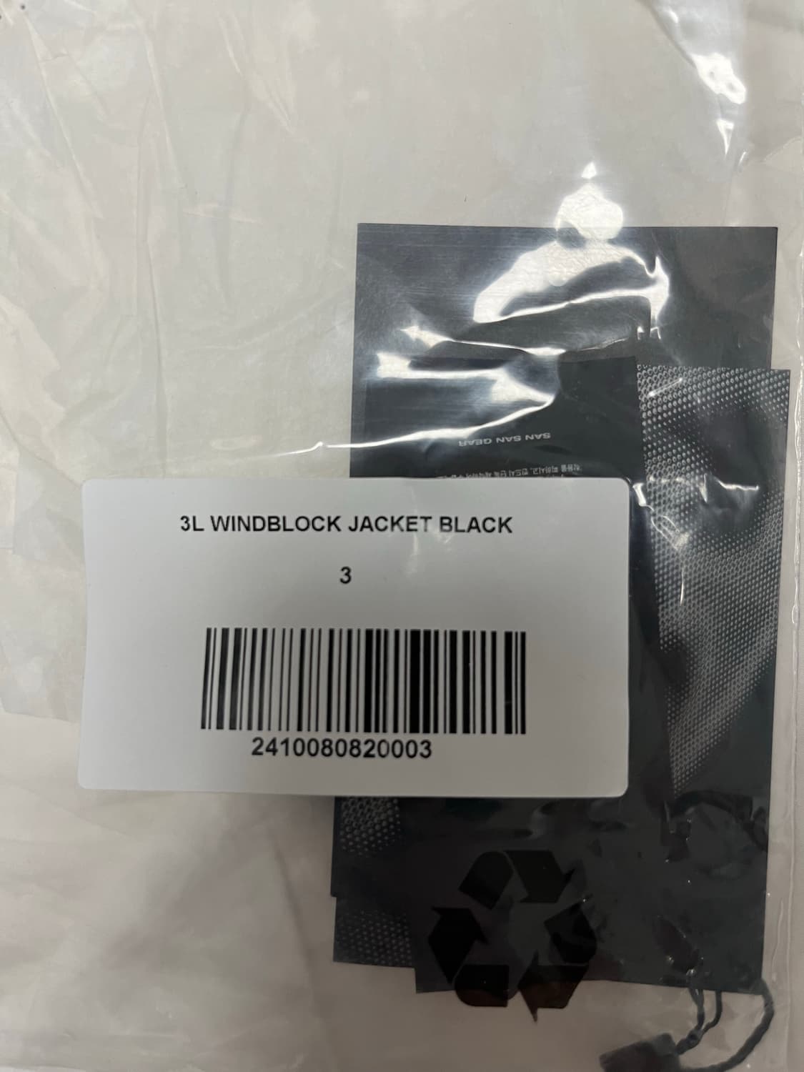 [3]산산기어 3레이어 윈드블락 자켓 바람막이 블랙 상품이미지4