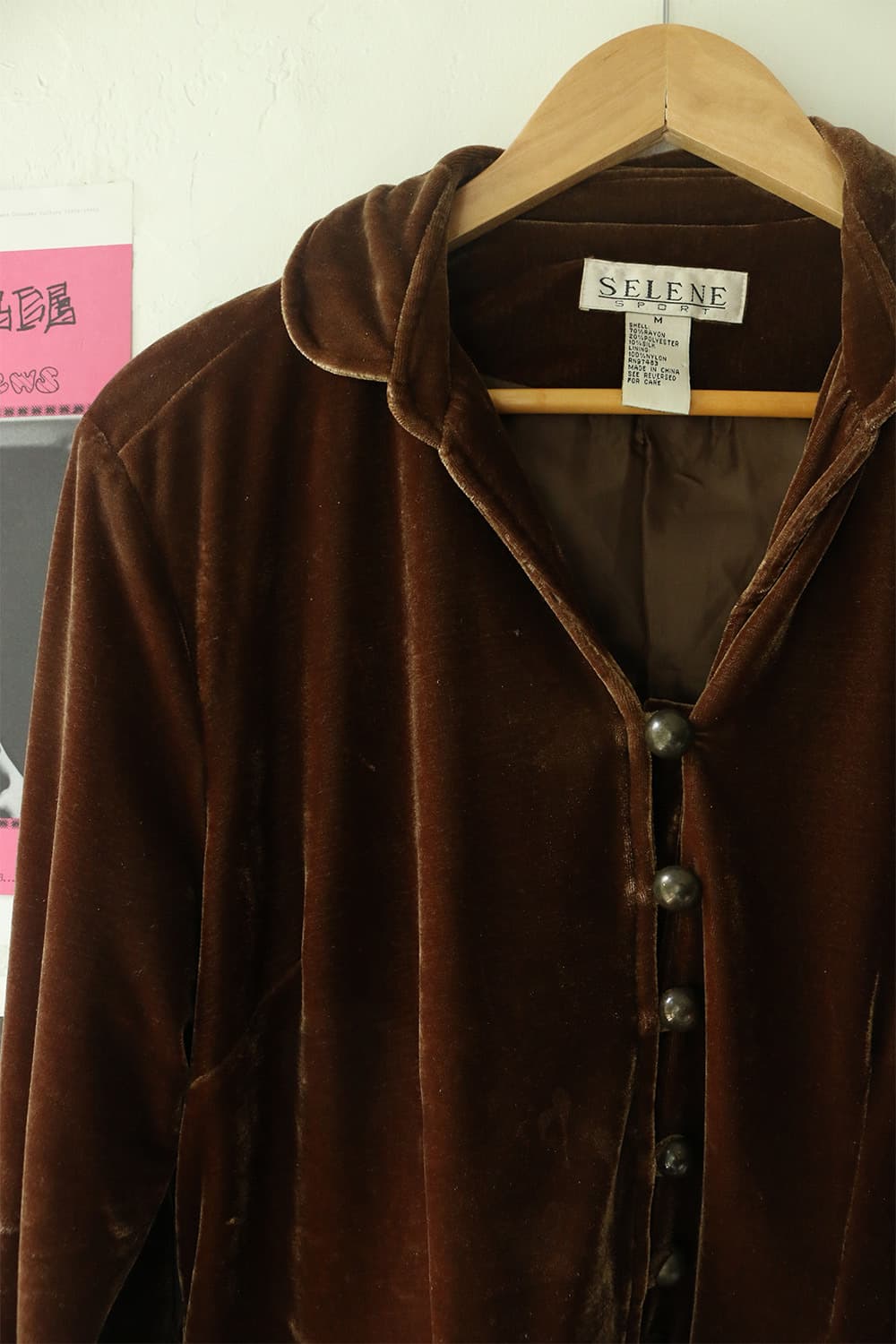 빈티지 브라운 벨벳 블레이저 자켓 상품이미지4