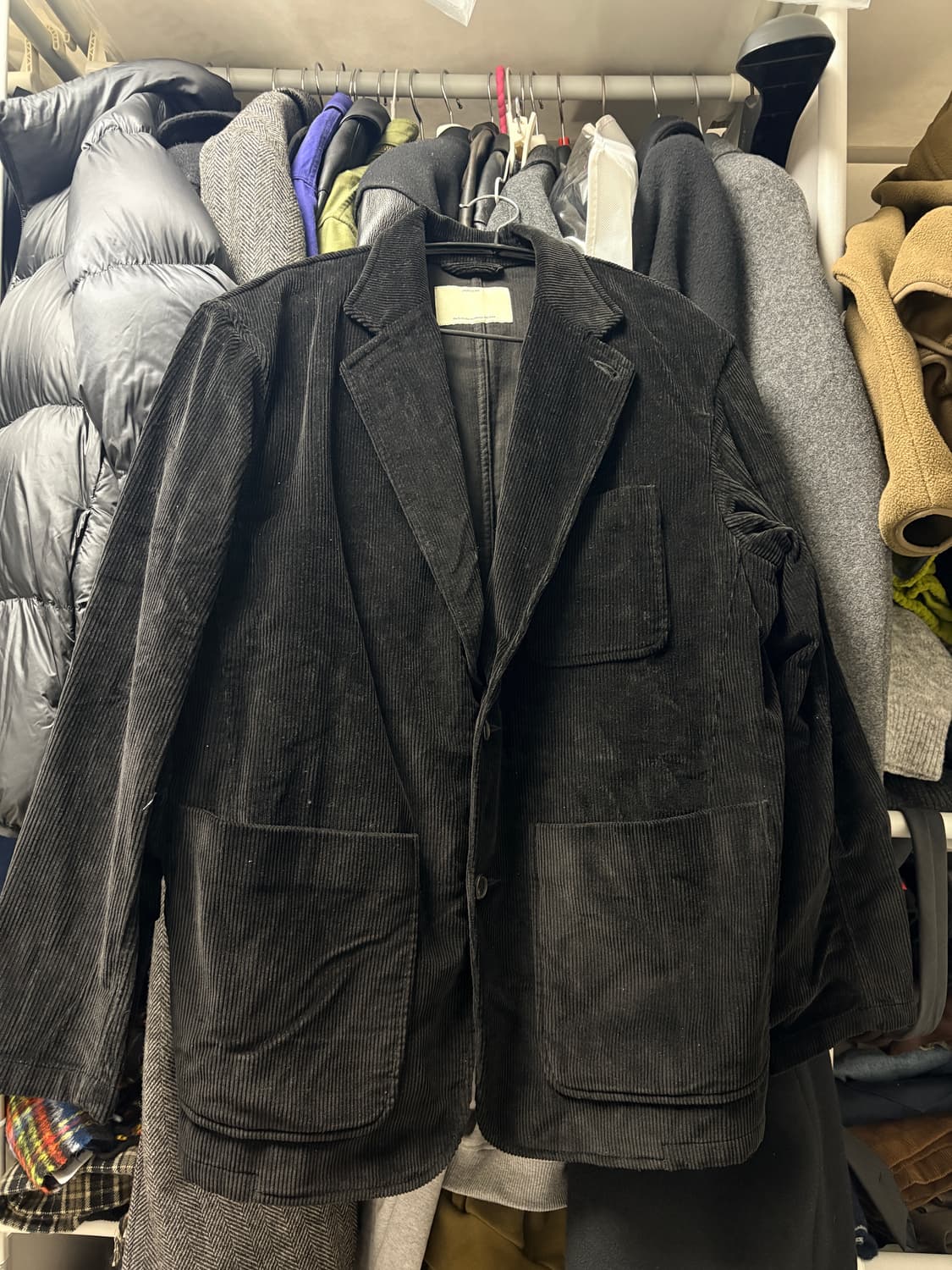 포터리 코듀로이 블레이저 블랙 상품이미지2