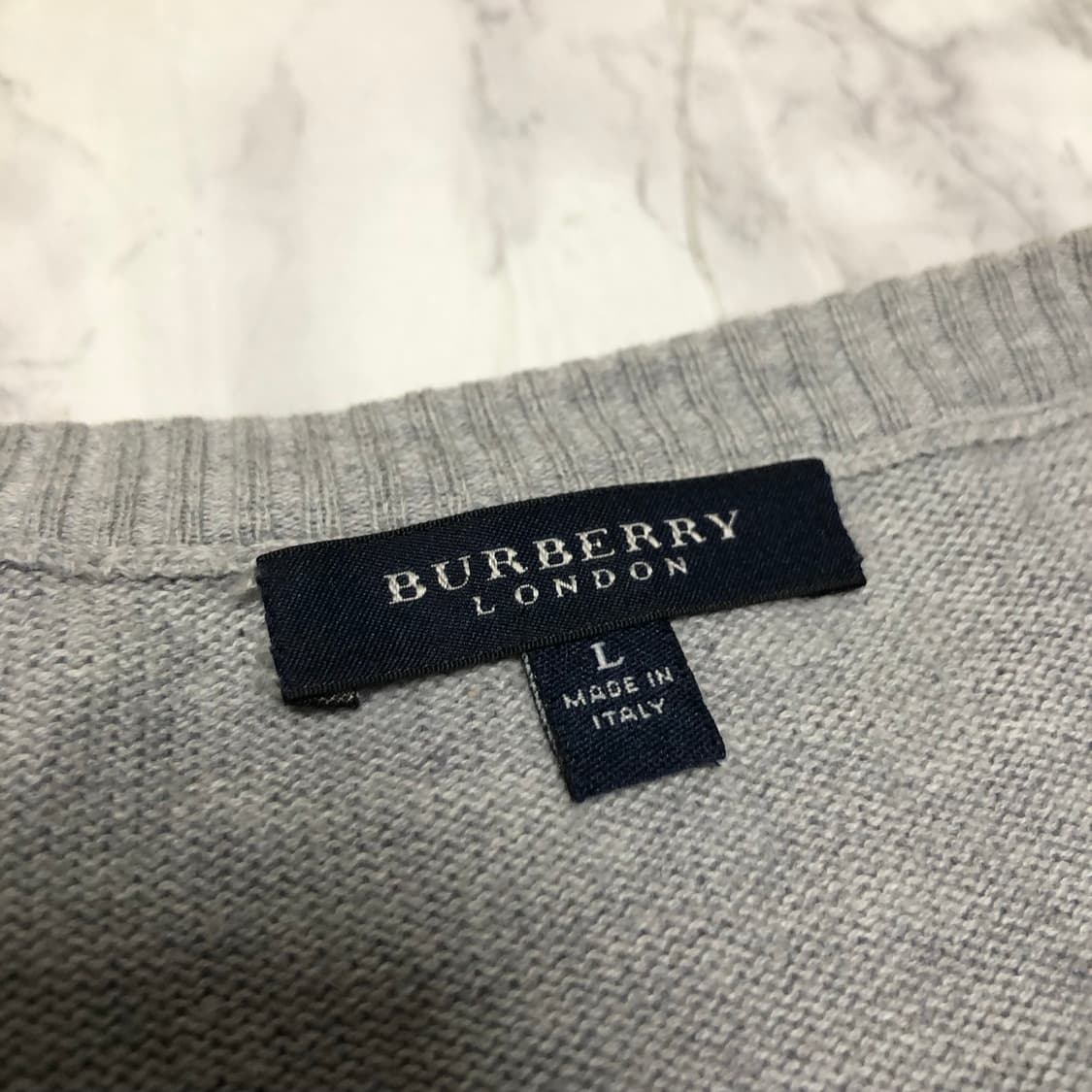 버버리 니트 봄시즌 남성용 체크  상품이미지4