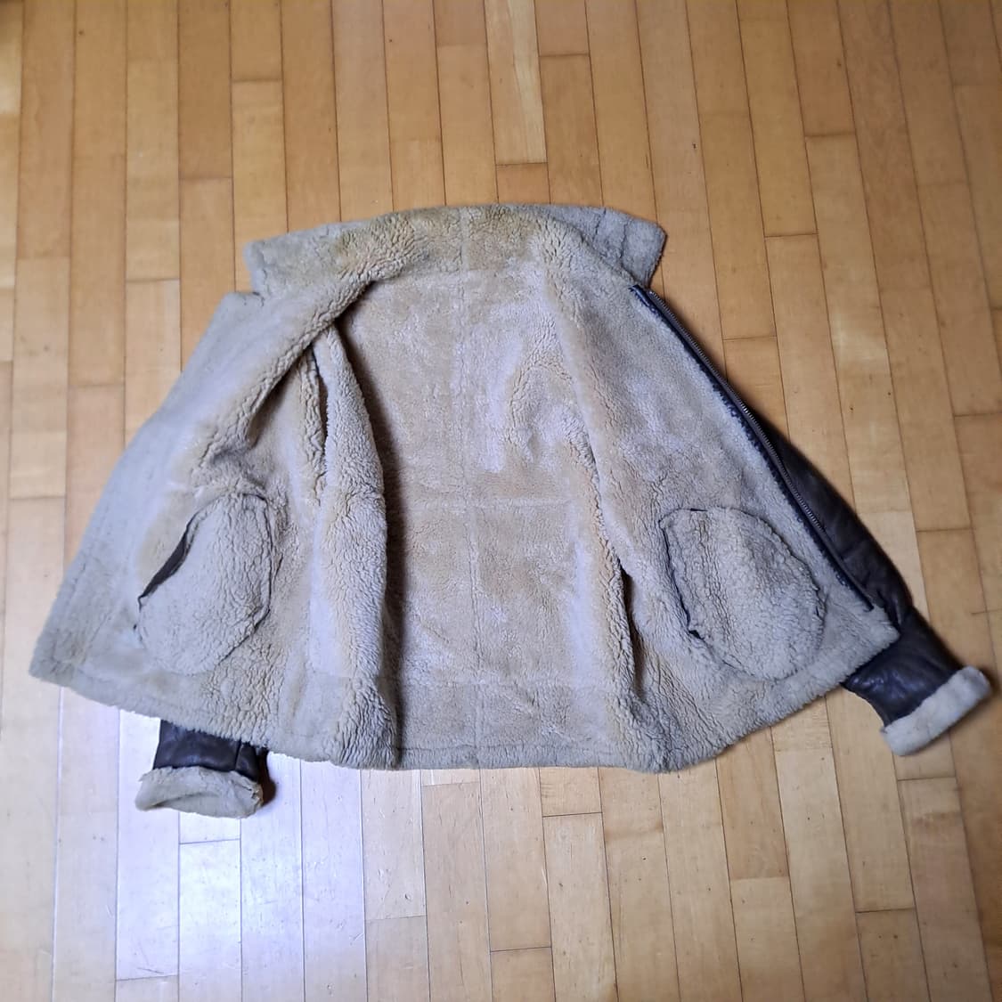 (택포) TAPE-3 빈티지 양가죽 양털 무스탕 XL B427 상품이미지7