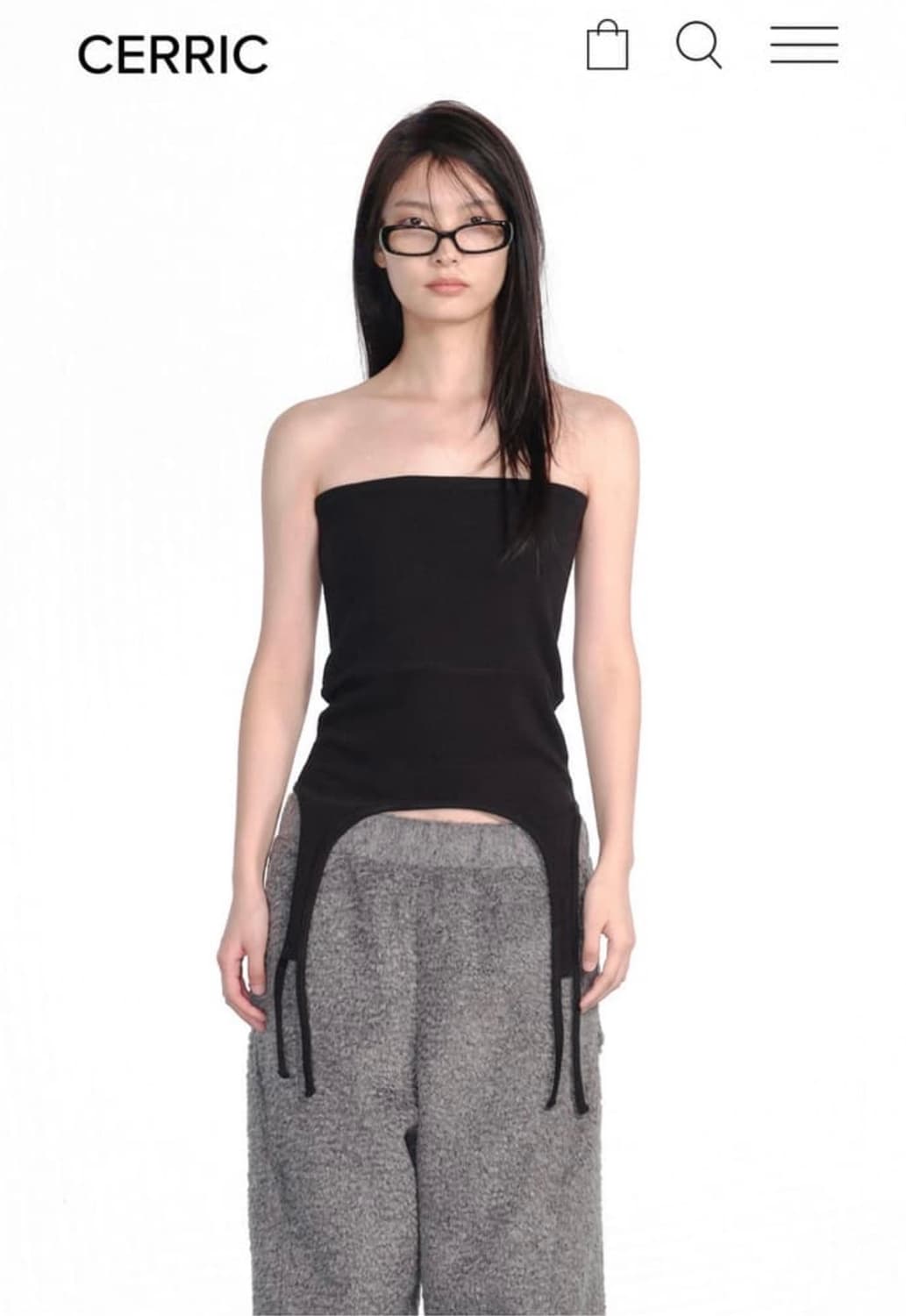 Cerric 세릭 가터 스커트 탑 garter cotton skirt 상품이미지2