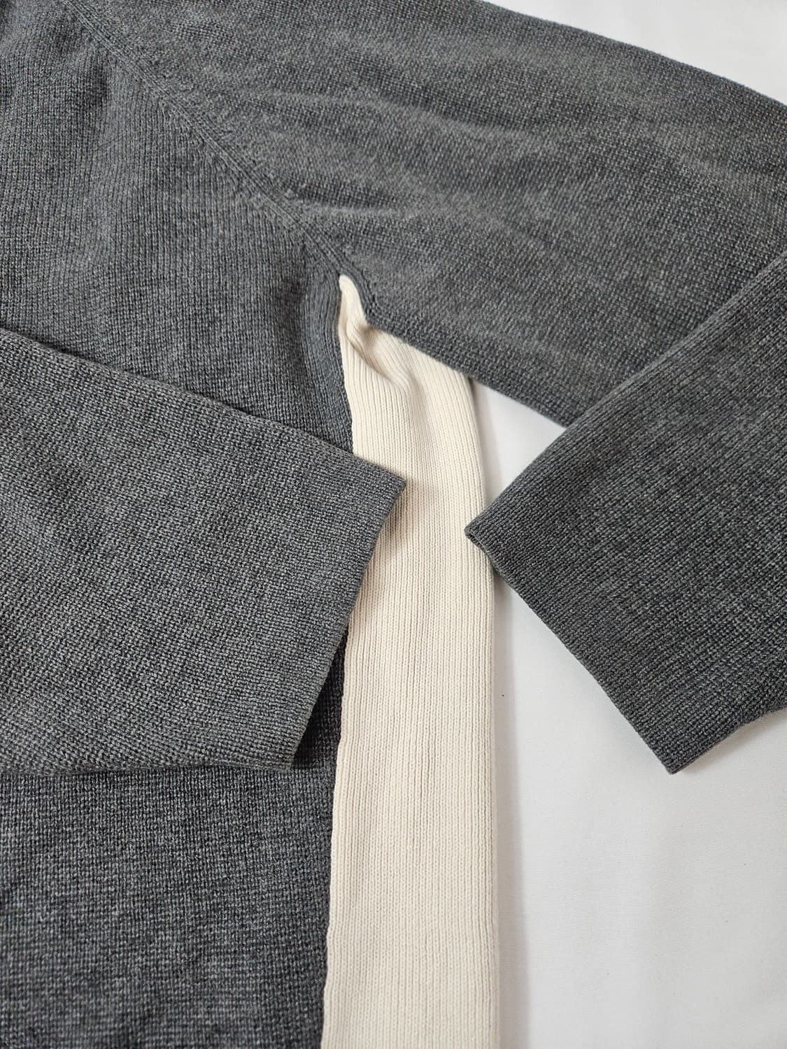 타미힐피거 반집업 하프집업 니트 배색 스웨터 L 상품이미지3