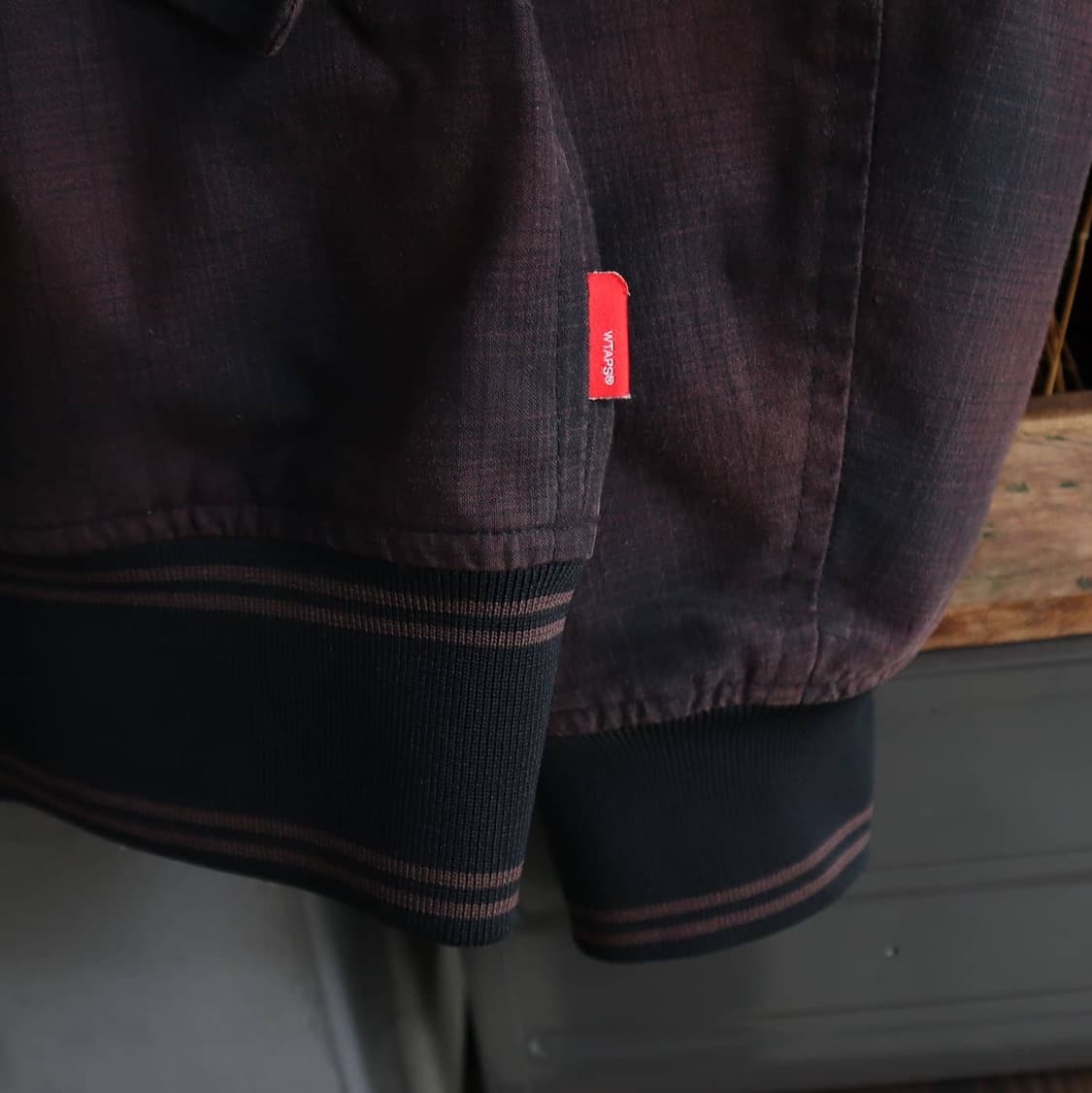 더블탭스 옹브레체크 블루종자켓 상품이미지4