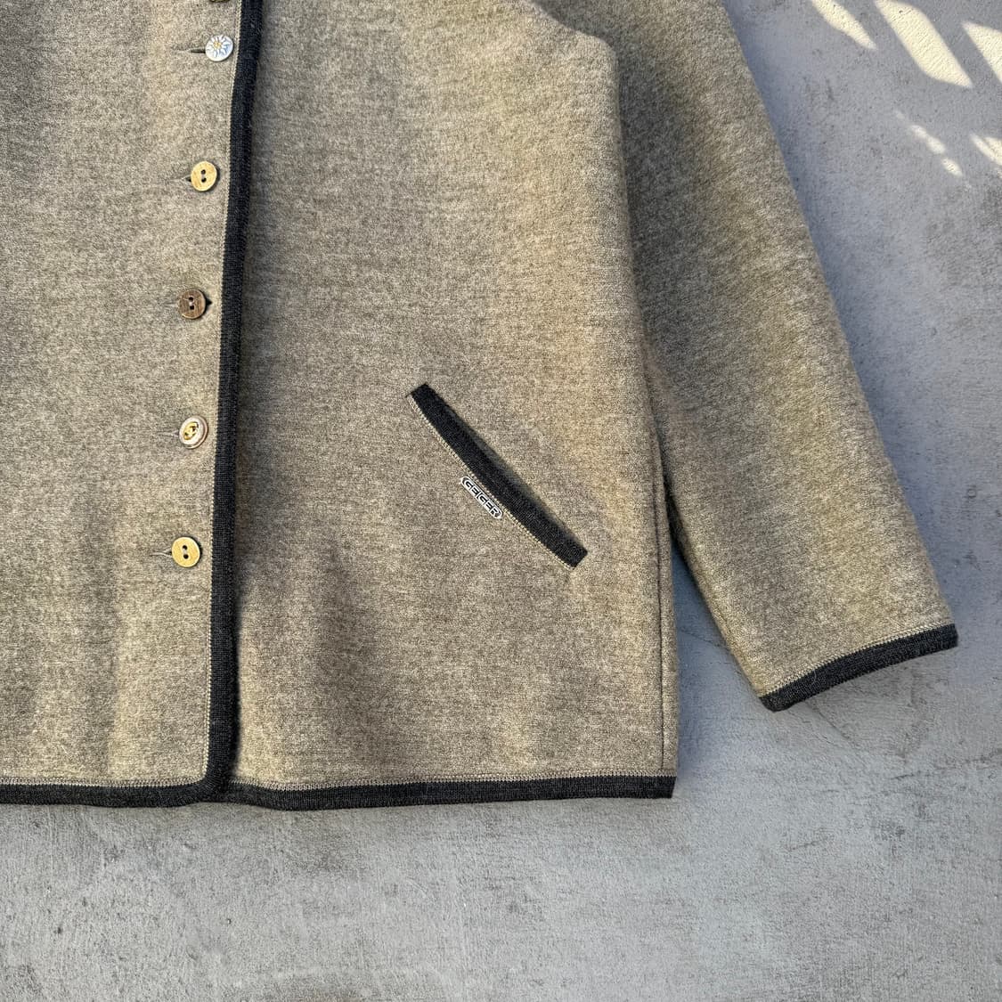 GEIGER 버튼 울 자켓 상품이미지3