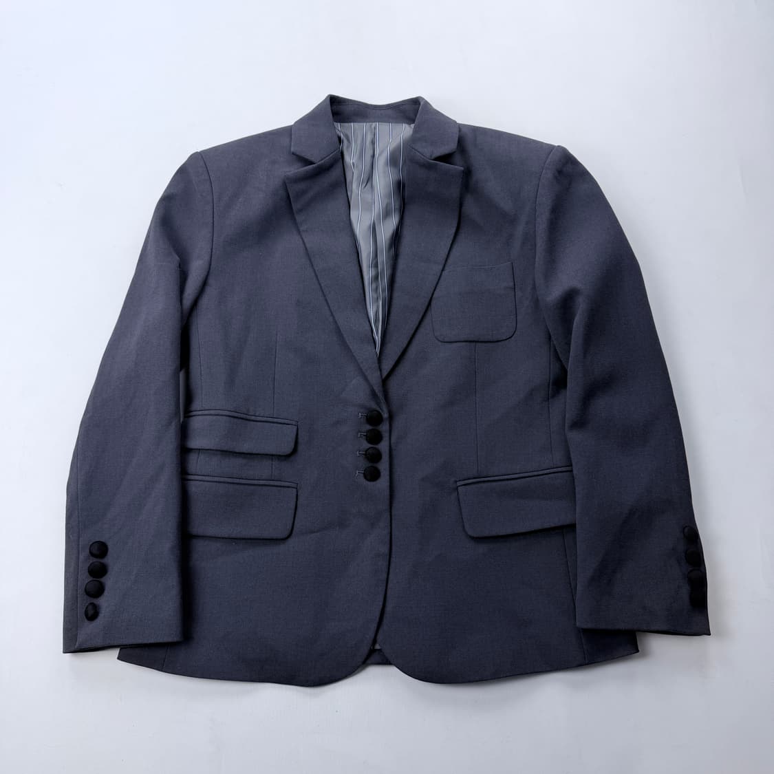 서쿠키 seoocookie 벨벳포인트 그레이 자켓 상품이미지2