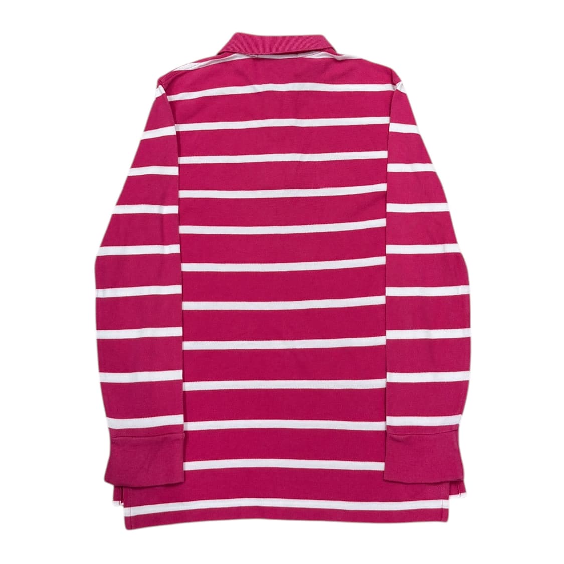 폴로 랄프로렌 핑크 스트라이프 PK 긴팔 카라티 S 상품이미지3