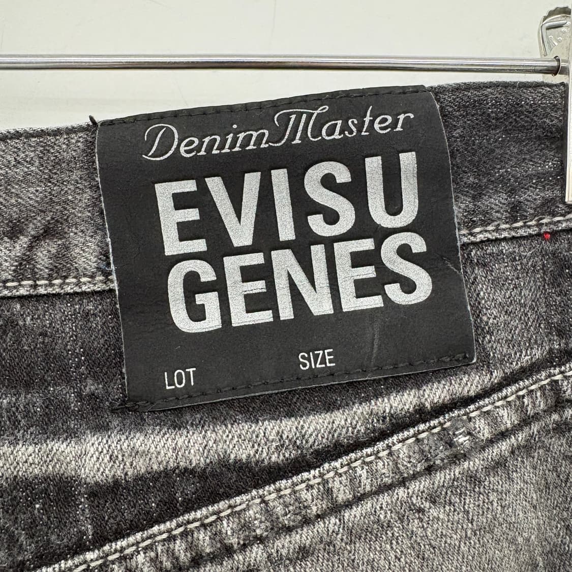 EVISU 에비수 블랙 데님 청바지 데미지진 남성 30in 상품이미지8