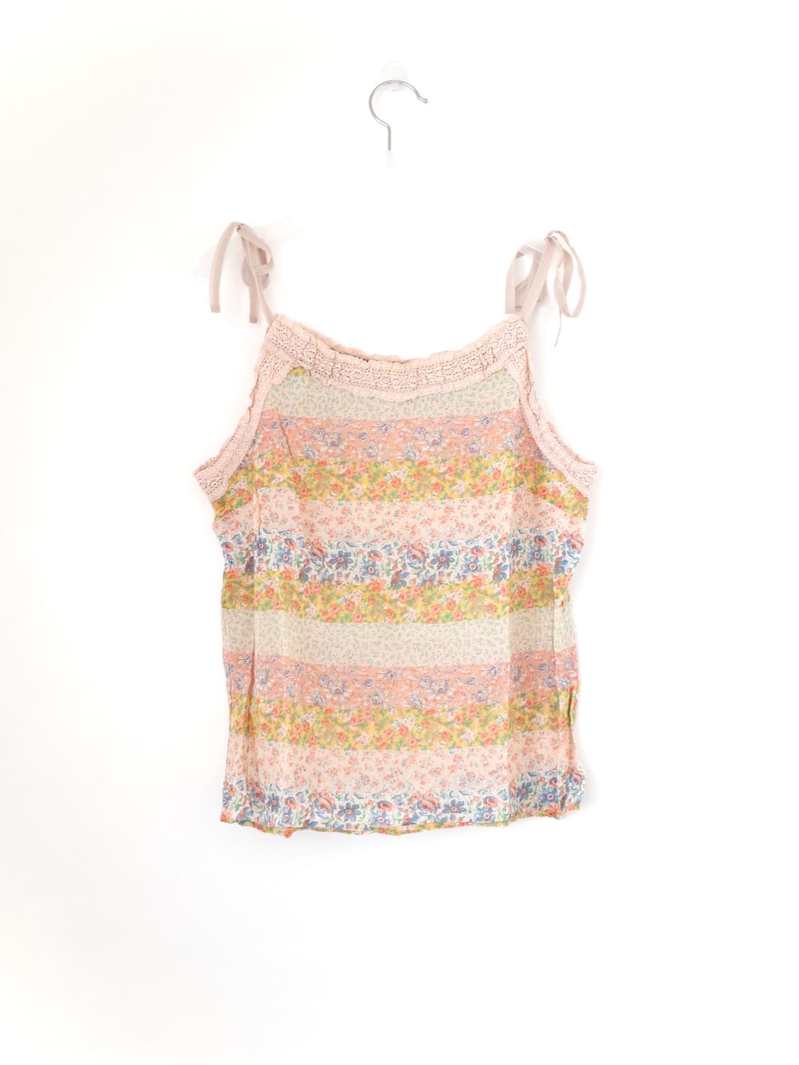 빈티지 리본 & 레이스 나시 블라우스 상품이미지3