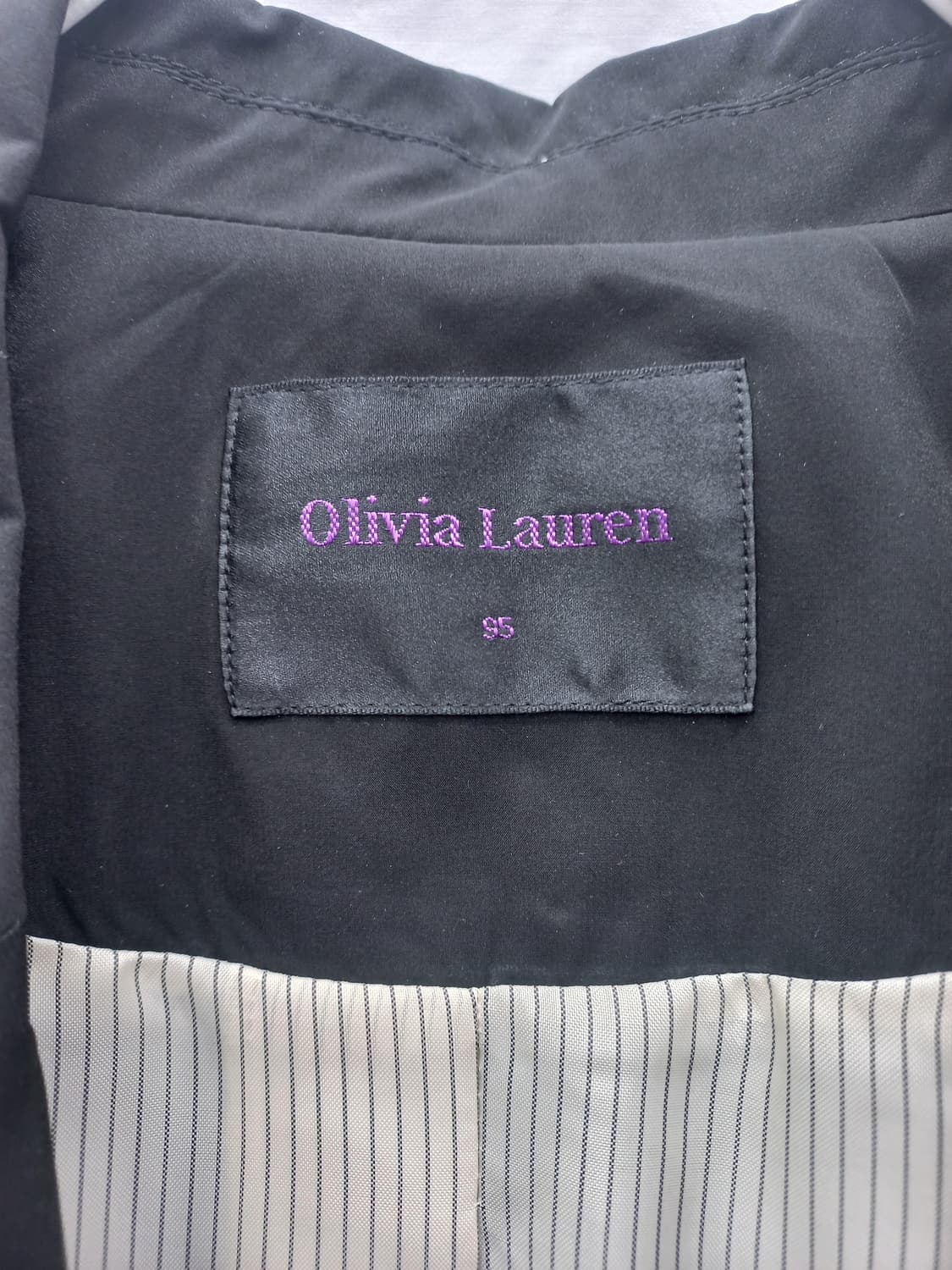 올리비아 로렌 블랙 트렌치 코트 (여 95) 상품이미지6