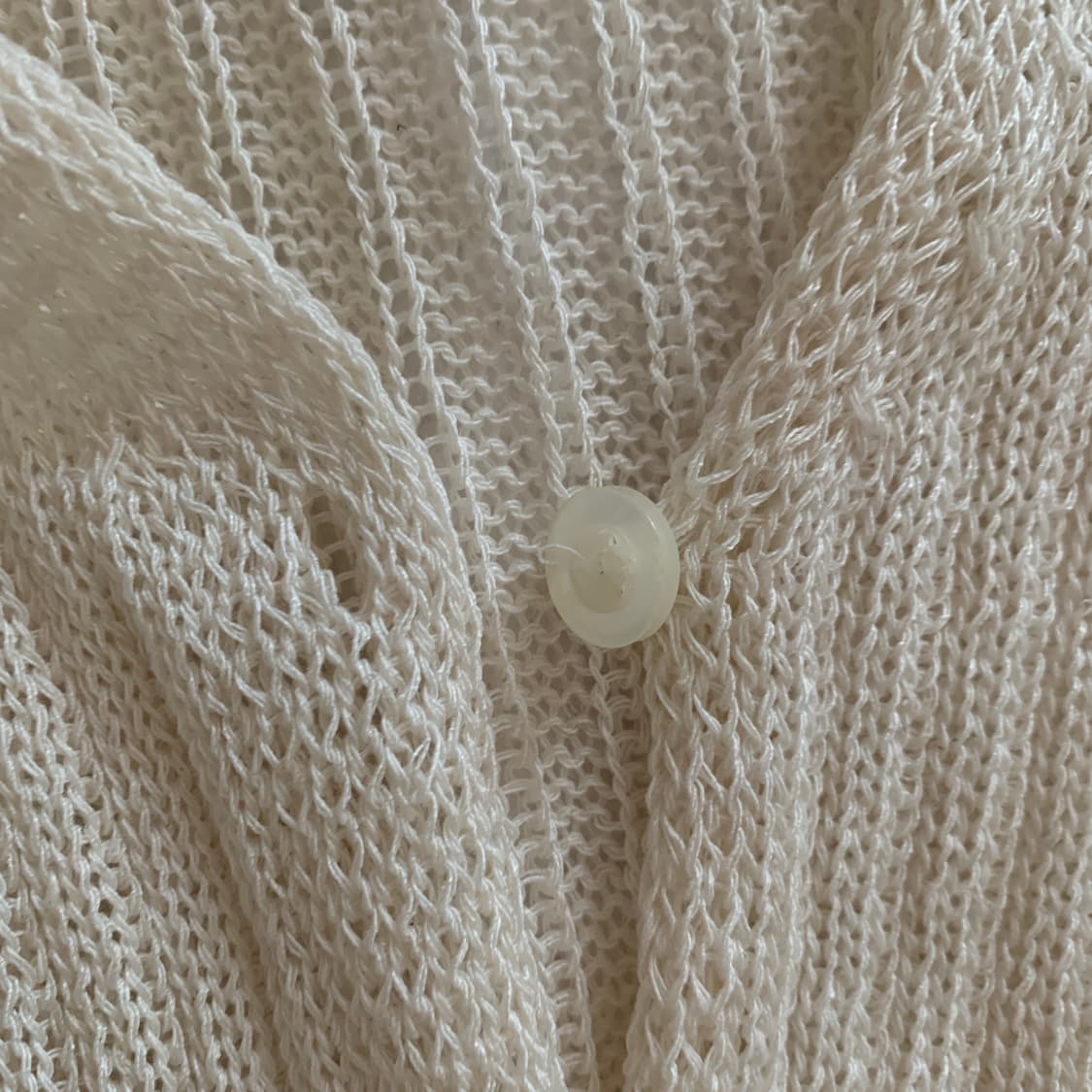 제니 아일렛 여름 골지 여리여리 브이넥 니트 가디건 상품이미지5