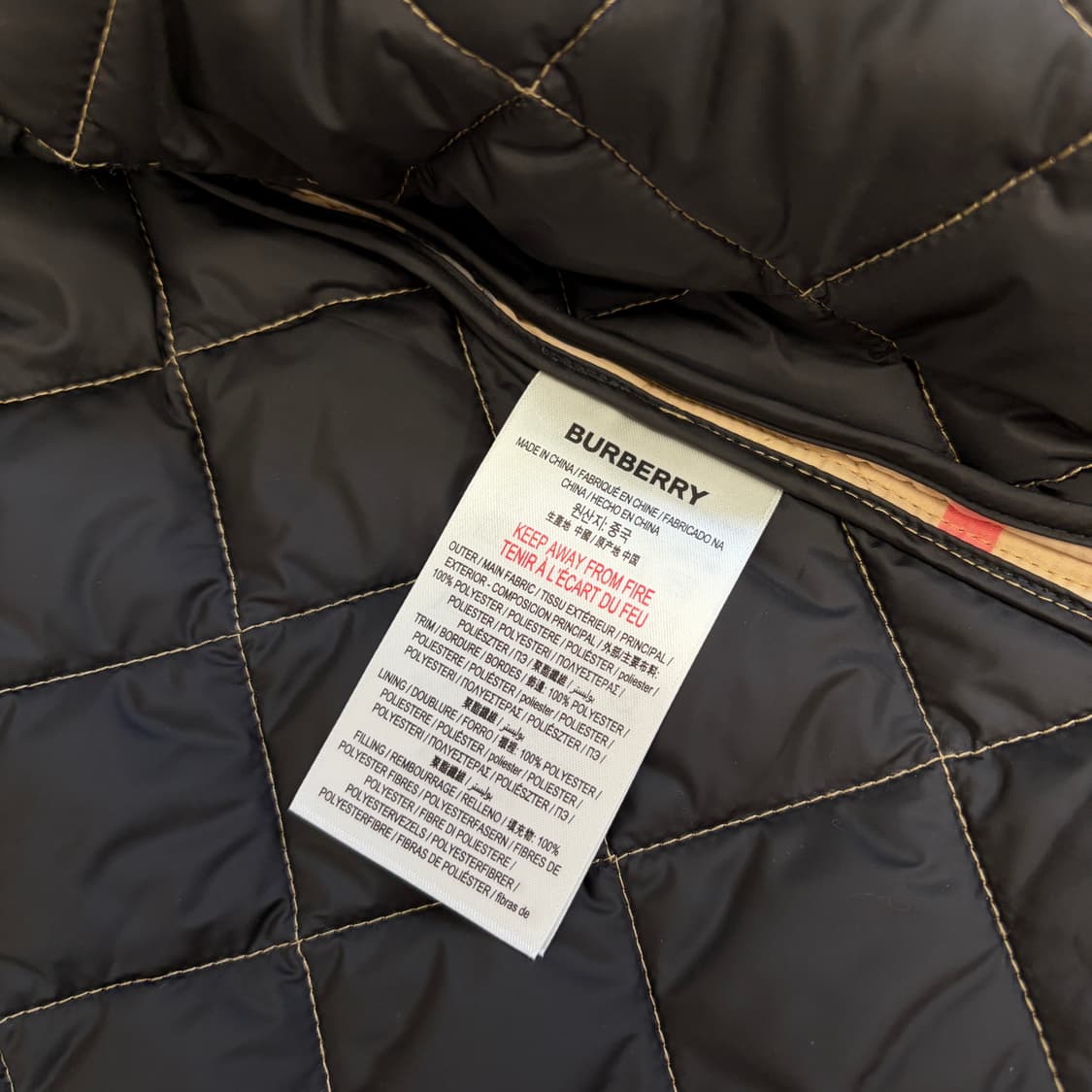 버버리 체크 퀼팅 자켓 아카이브 베이지 상품이미지8