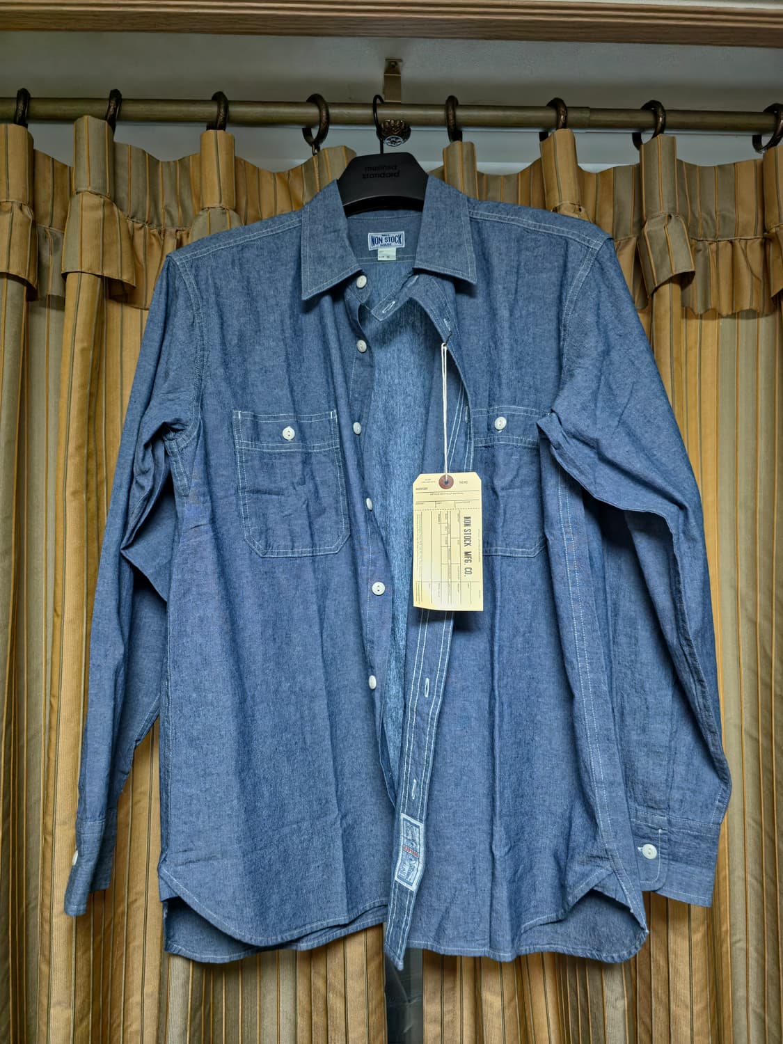 브론슨 샴브레이 셔츠 M사이즈 새상품 상품이미지3