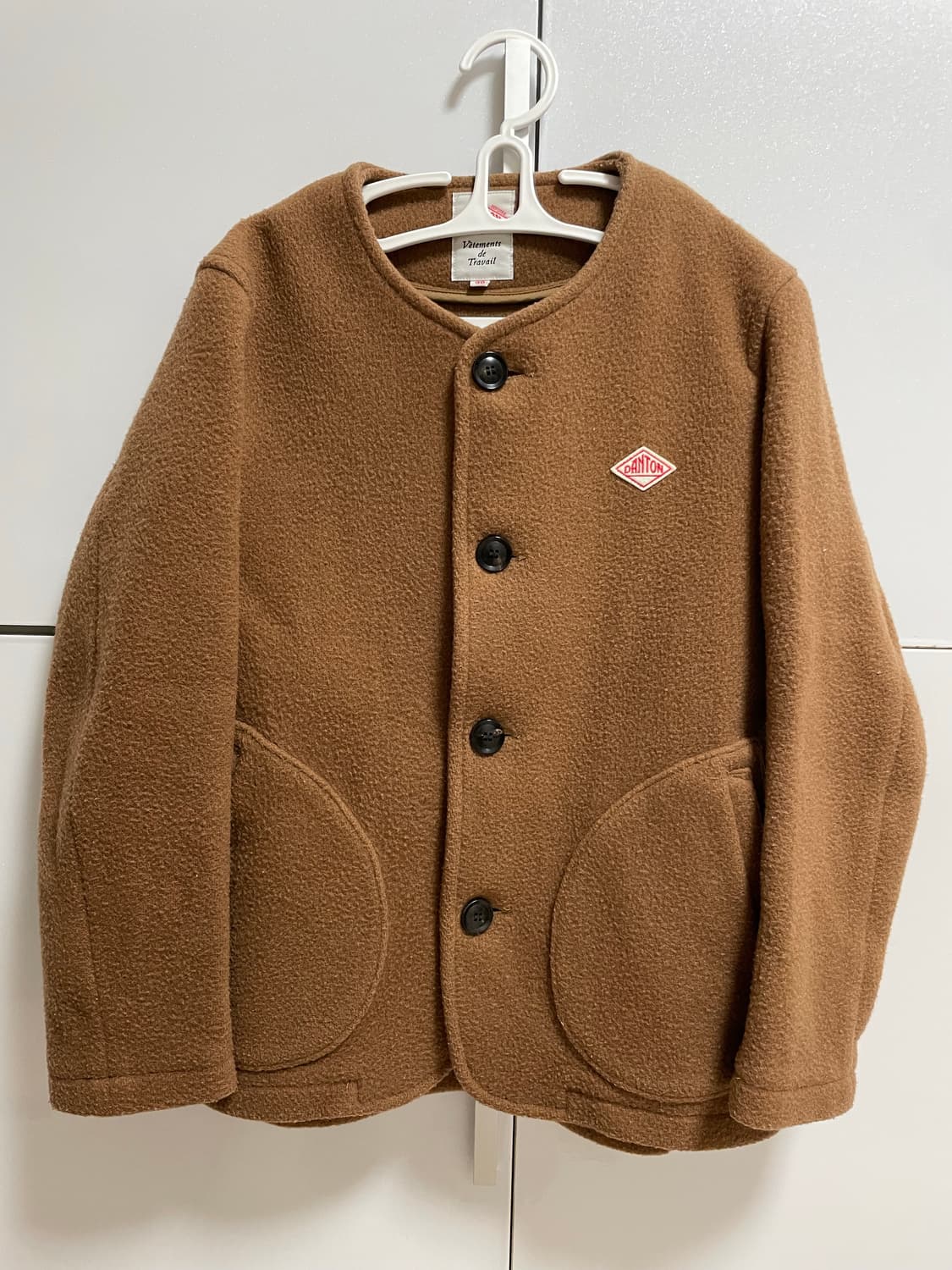 단톤 울 노카라 카라리스 자켓 베이지 36 상품이미지1