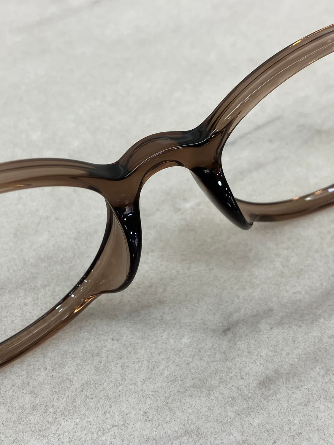 B75 KS 브라운 오벌 슬림 뿔테 안경6859 상품이미지4