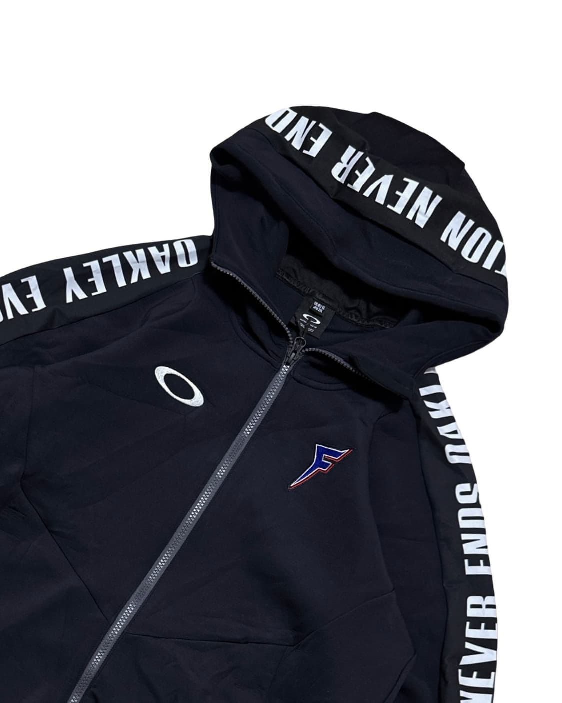 오클리 로고 블랙 풀오버 후드집업 상품이미지3