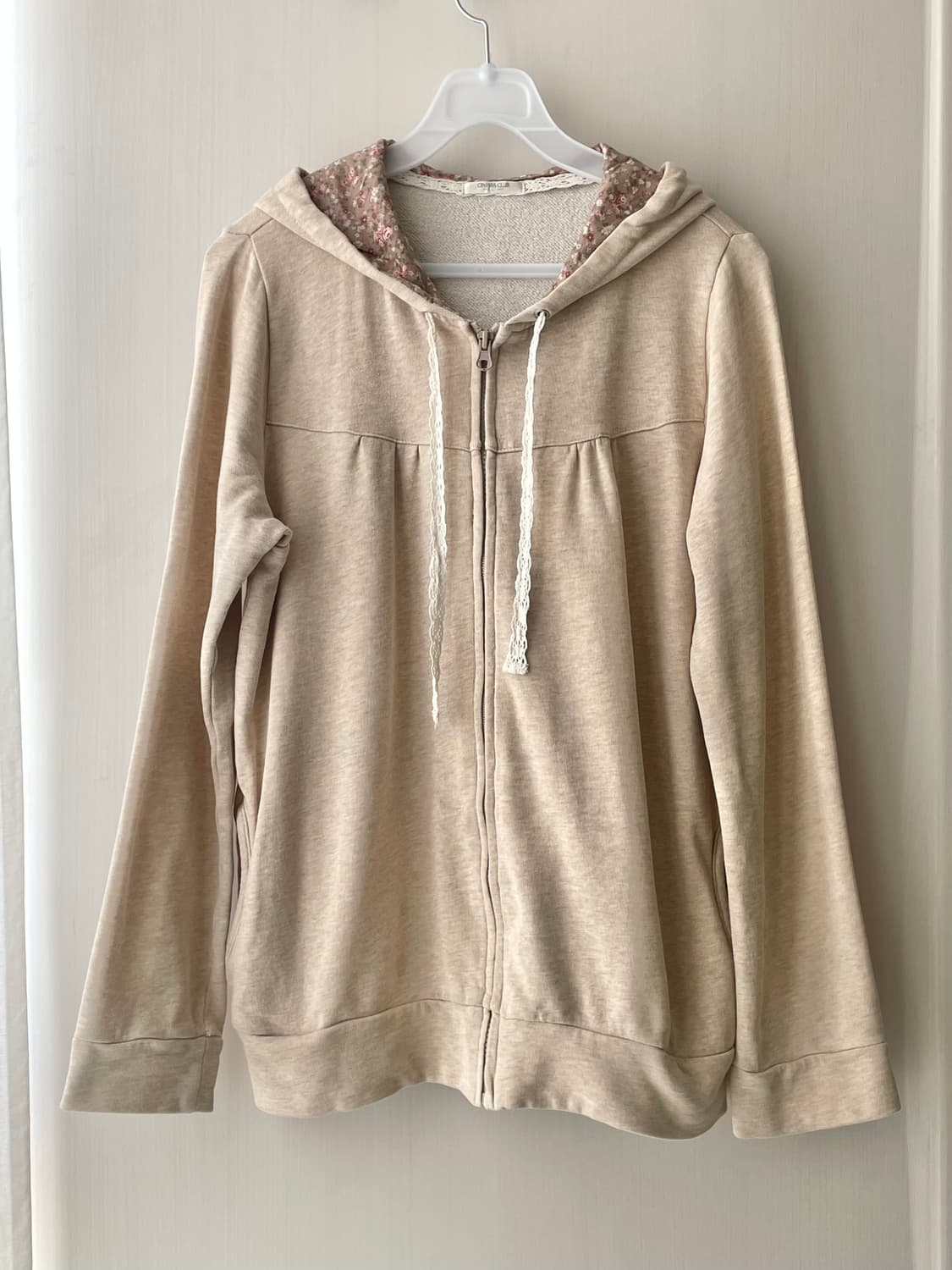 빈티지 꽃무늬 후드 집업 시네마 클럽 / 모리걸 히피 보헤미안 상품이미지1