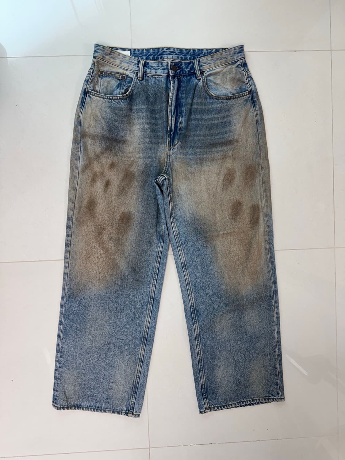 Zara 아크네맛 배기핏 진 (34) 상품이미지2