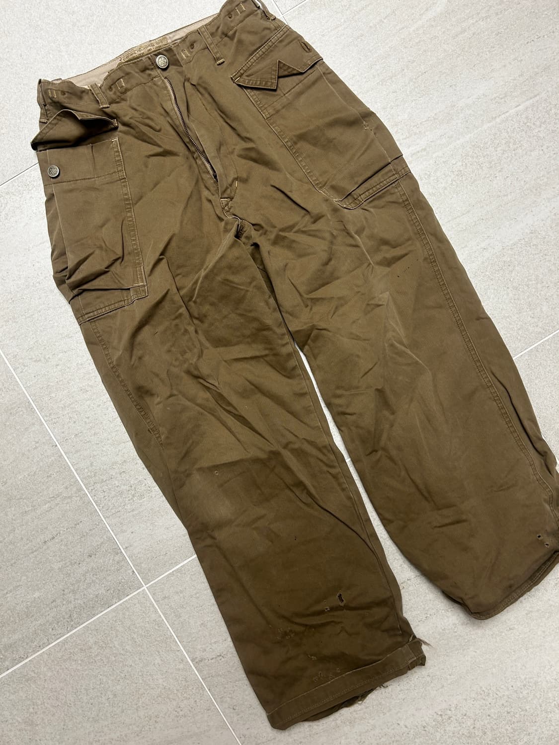 Vintage brown t-shirt cargo pants 상품이미지4