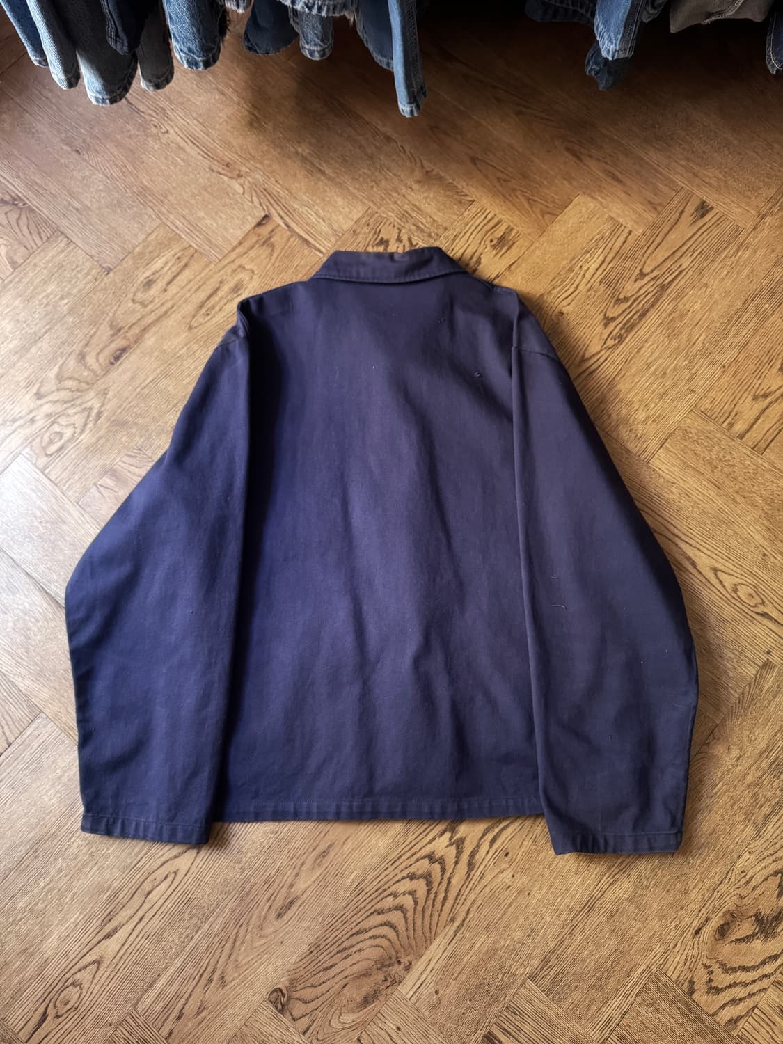 [M]빈티지 3포켓 네이비 트윌코튼 프렌치 워크 자켓 상품이미지7