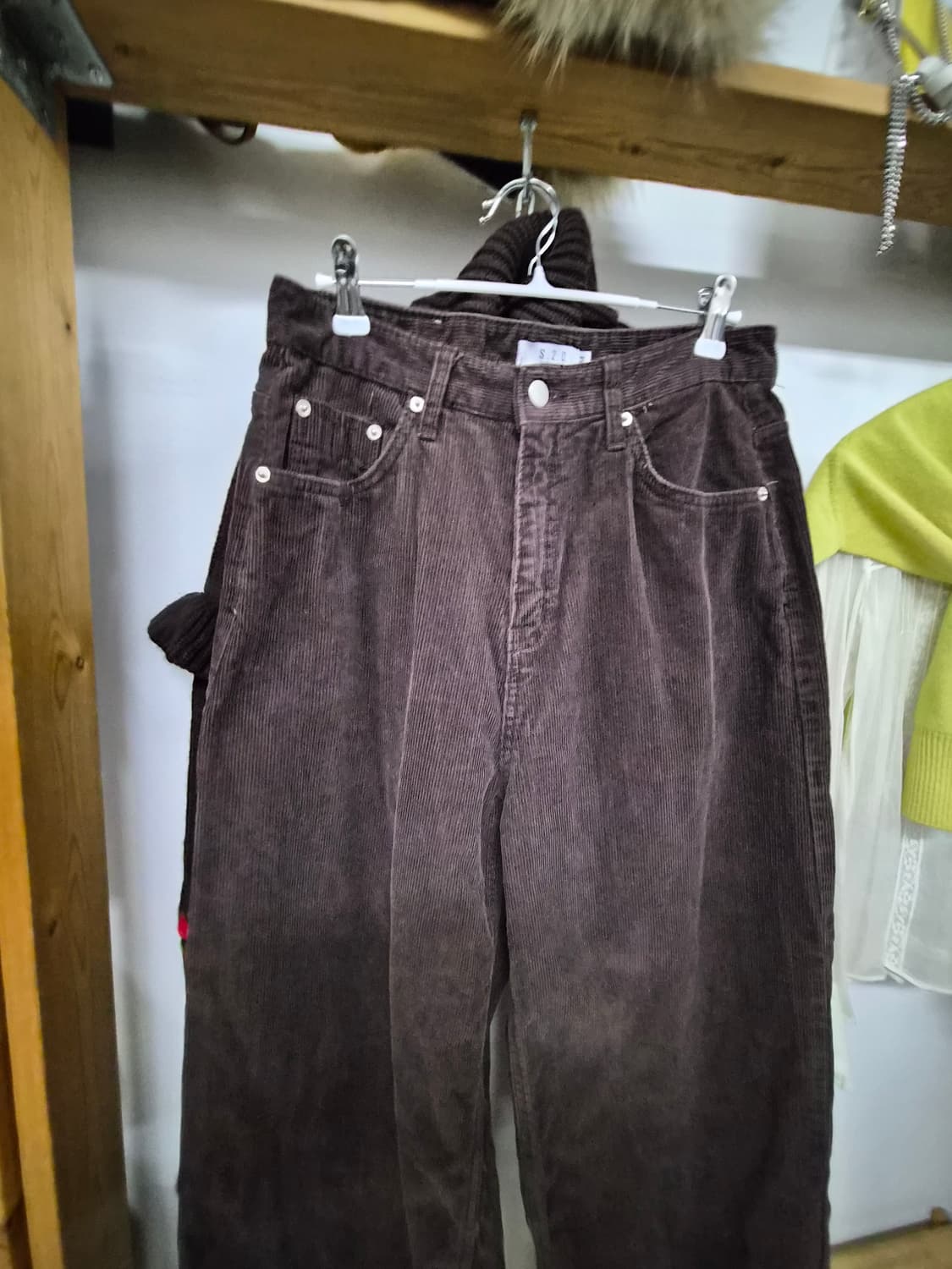 자라 자수프릴니트.코듀로이 와이드 상품이미지7