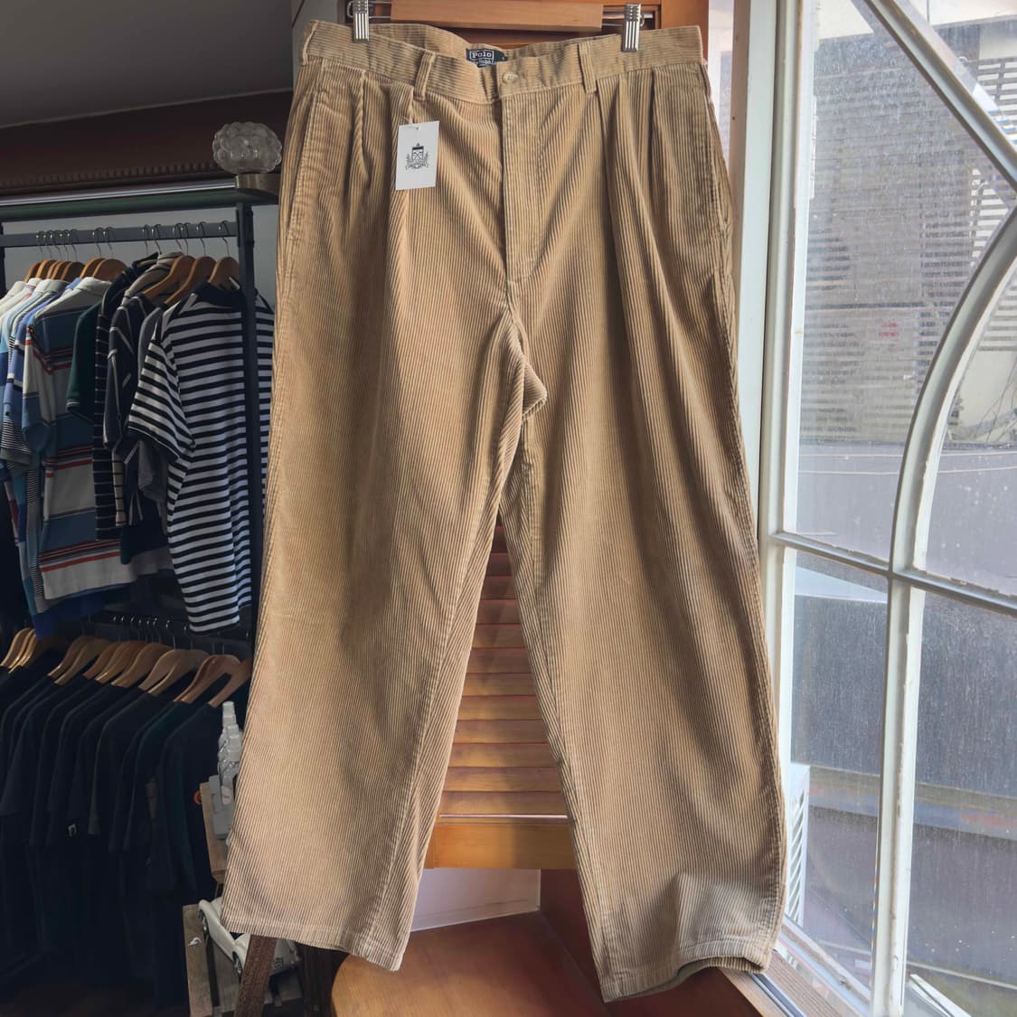 90s 폴로 랄프로렌 투턱 코듀로이 팬츠 W36 L32 상품이미지1