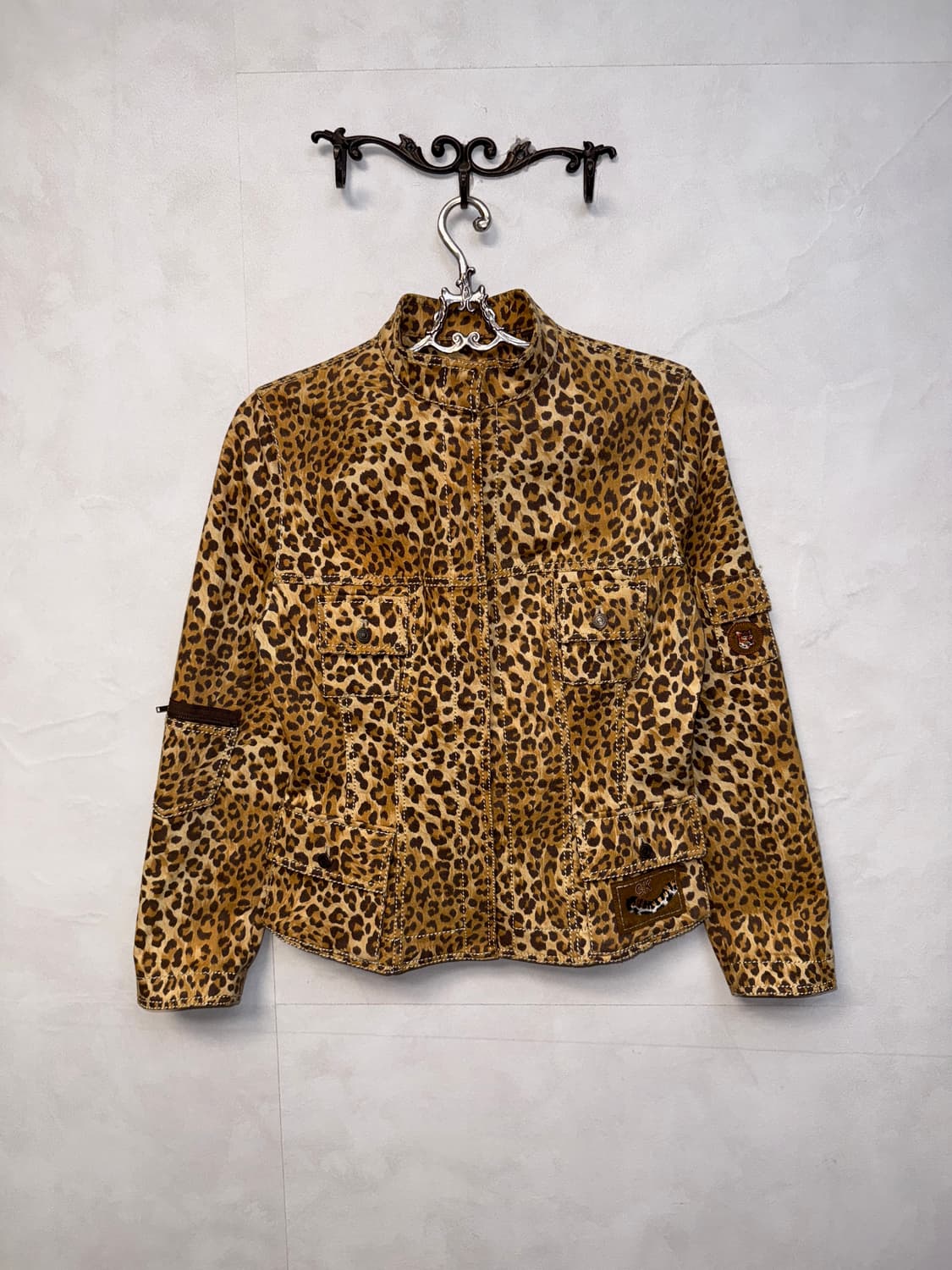 GK brown leopard pocket detail zipup jk 상품이미지5