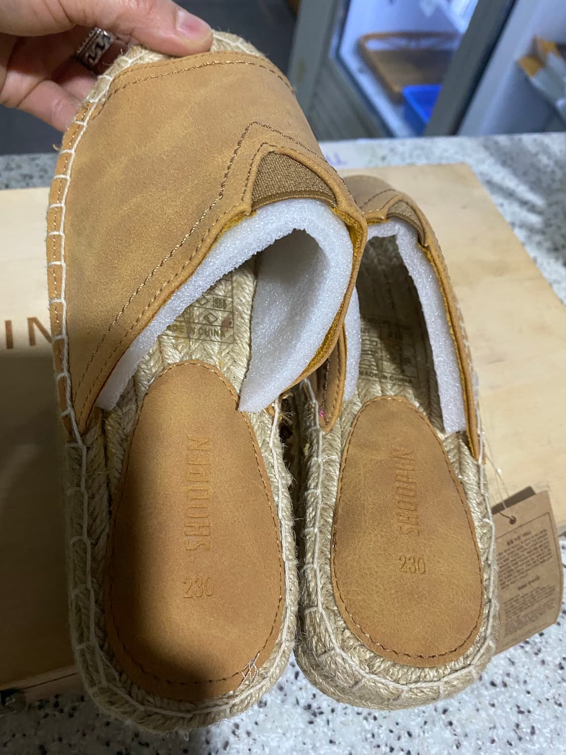 슈펜 에스파듀 샌들 230 카멜 새상품 상품이미지8