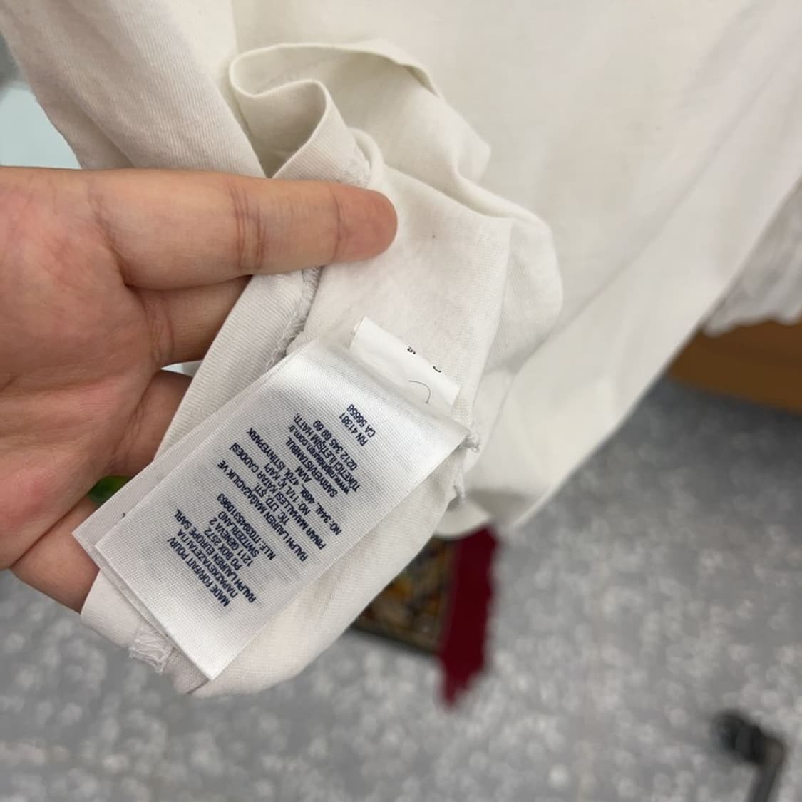 폴로 랄프로렌 빈티지 프린팅 롱슬리브 긴팔티 90 C04894  상품이미지4