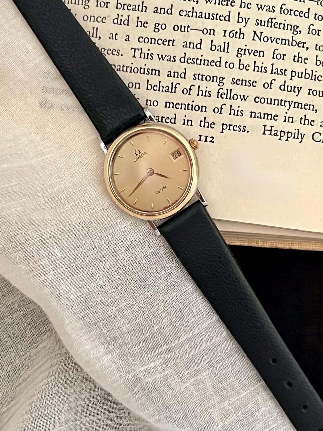 오메가 드빌  라운드 콤비 여성 시계 / 정품감정. 오버홀  상품이미지1