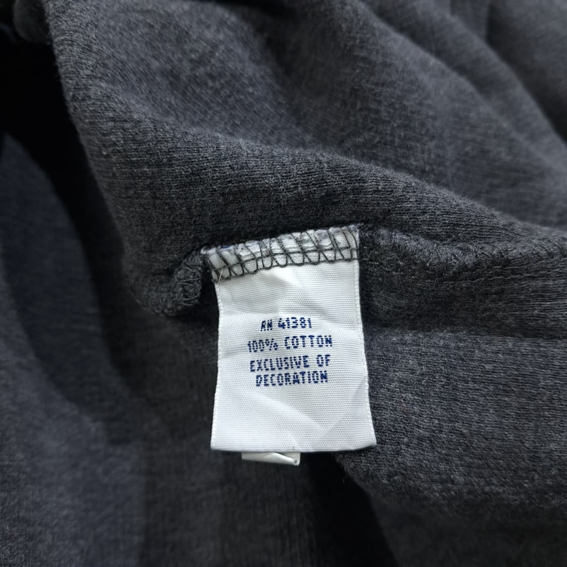 CL325 XL 폴로 00s 코튼 가죽풀러 차콜그레이 하프집업 니트 상품이미지5