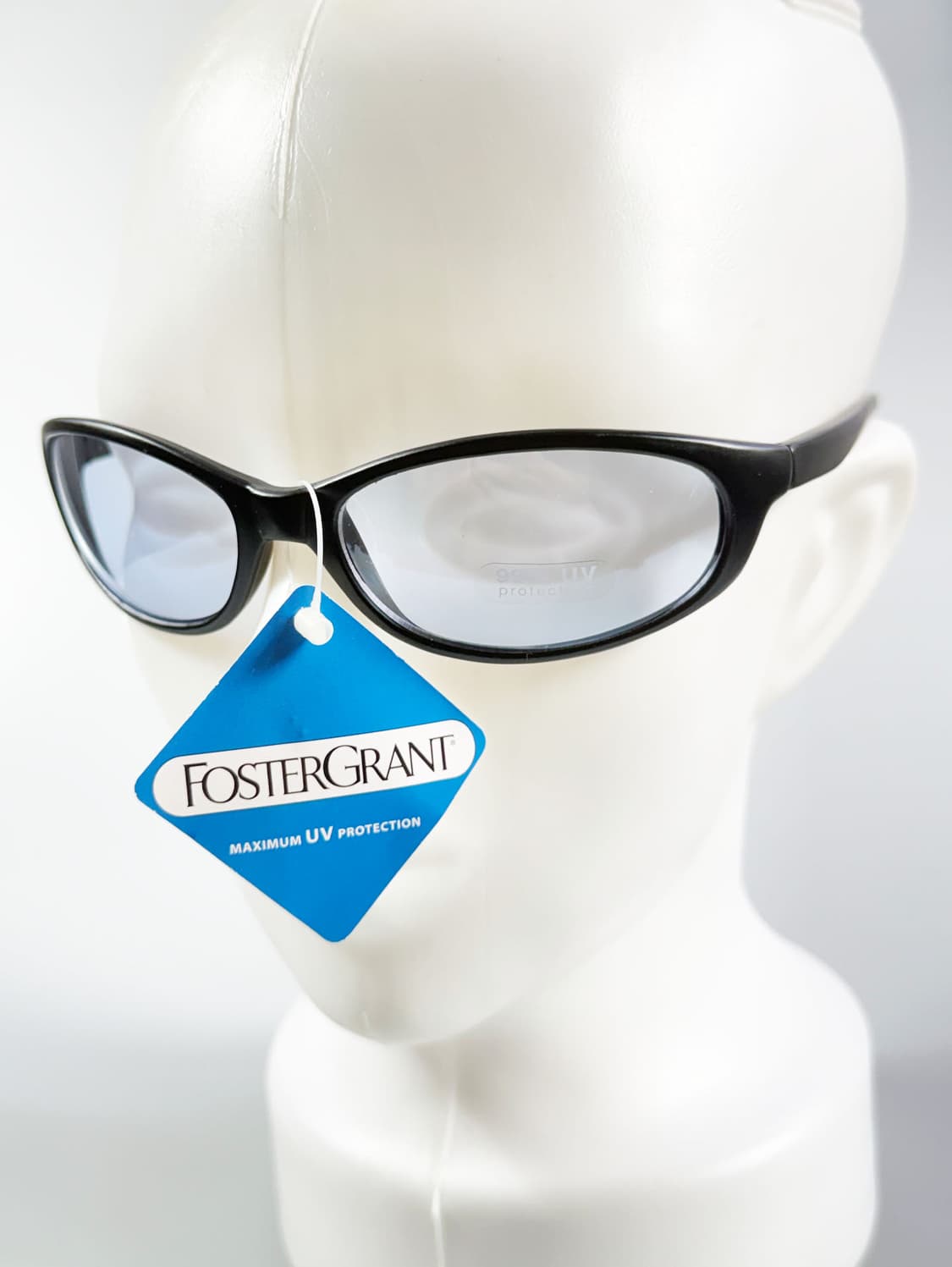 FOSTER GRANT 블랙 스퀘어 랩 프레임 빈티지 틴트 선글라스 상품이미지8