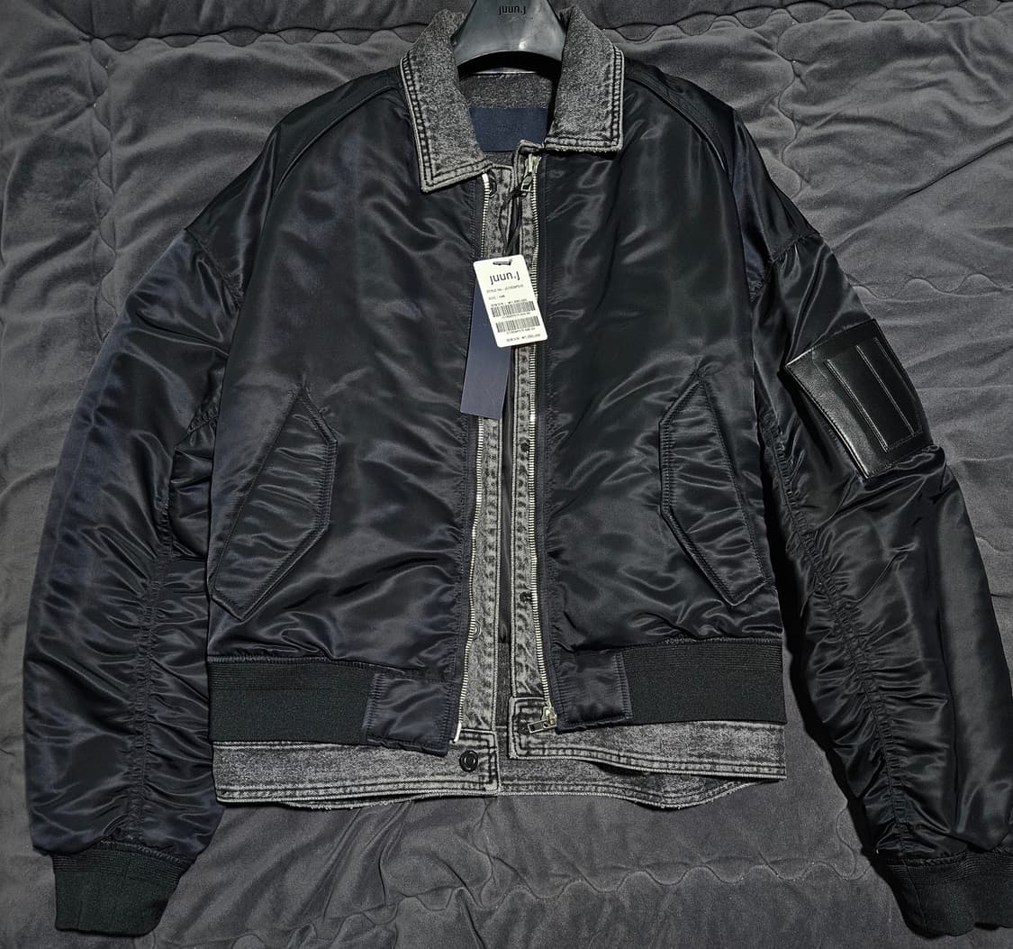 준지 데님 흑청 트러커 ma-1  상품이미지1