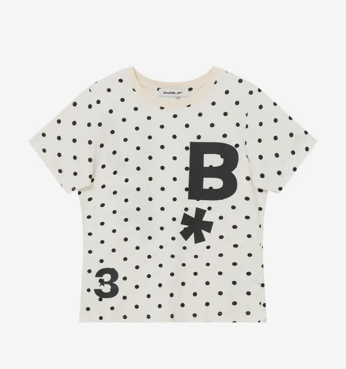 바우프 도트 B logo 슬림핏 티셔츠 상품이미지1
