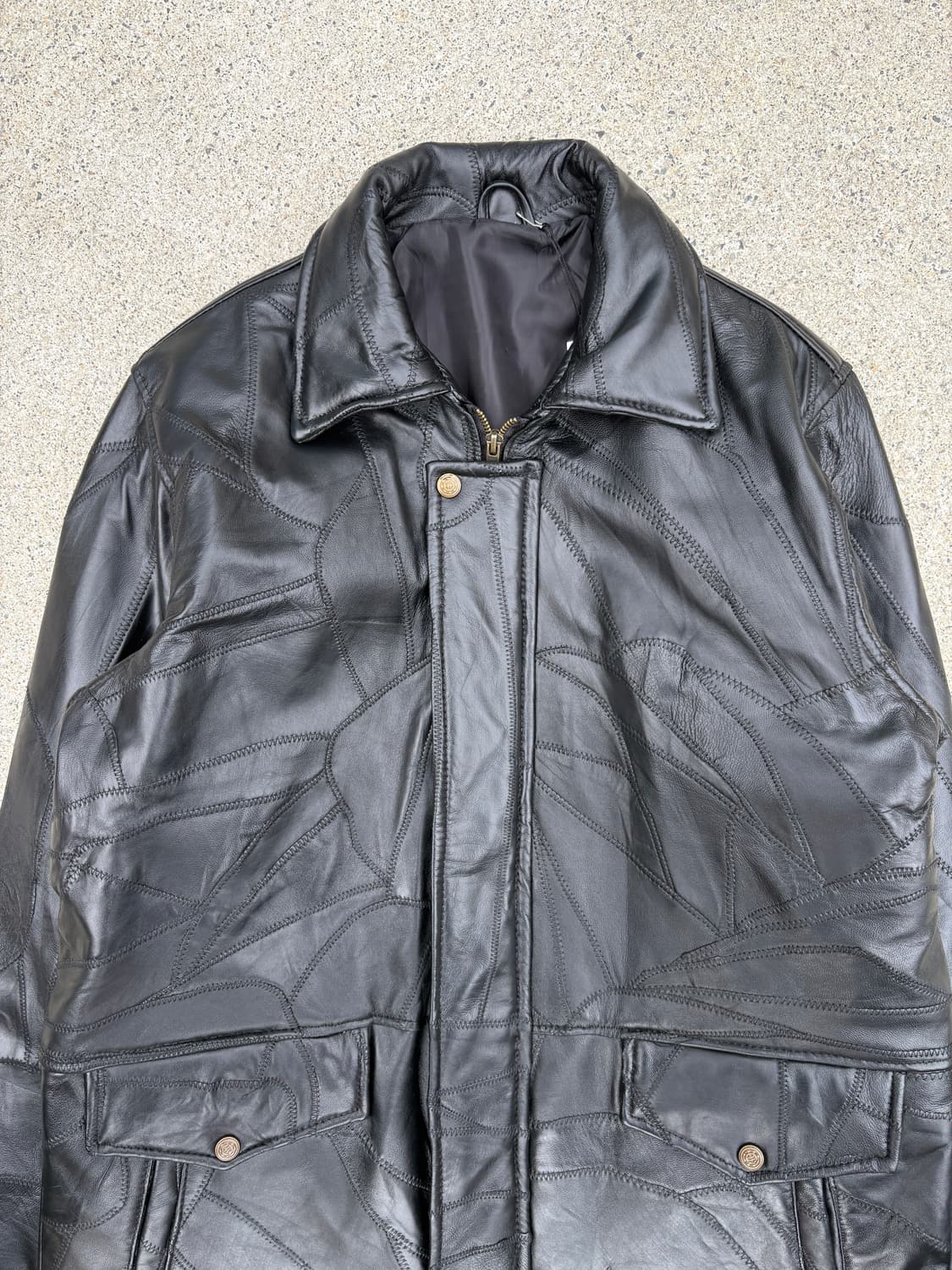 리얼 레더 패치워크 카코트 (양가죽) 상품이미지3