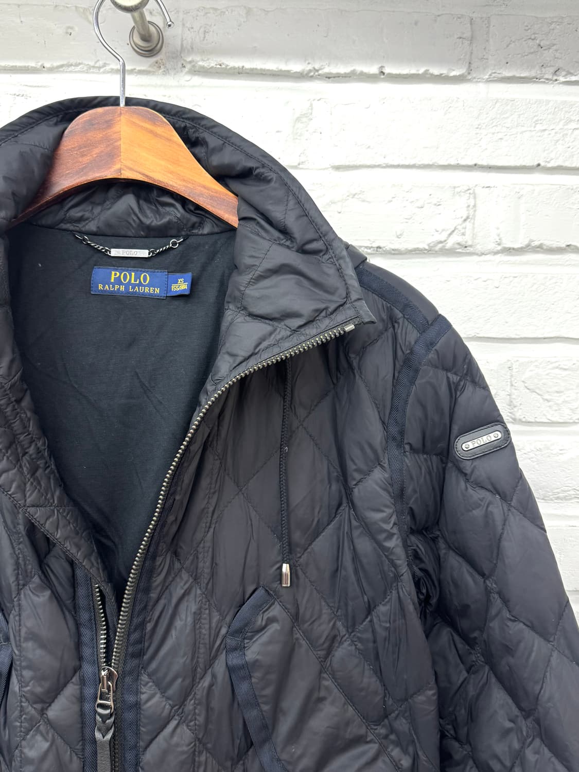 폴로 블랙 투웨이 퀄팅패딩 상품이미지2