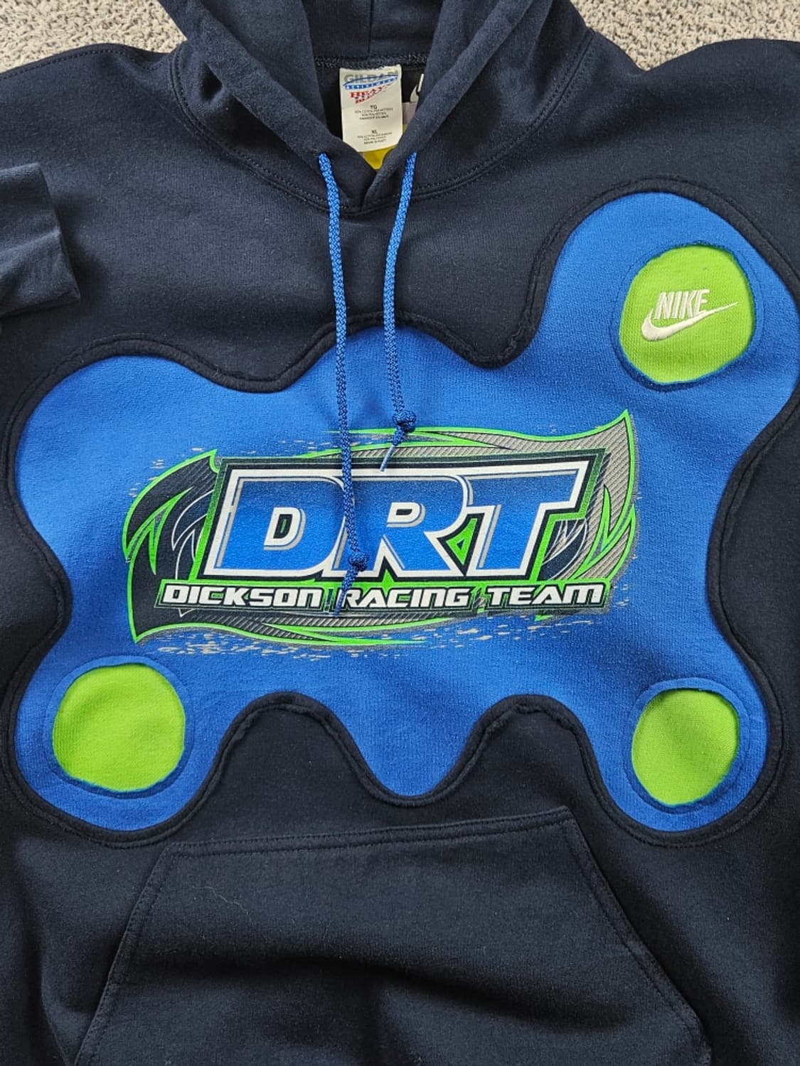 길단 X 나이키 아플리케 커스텀 후드 티셔츠 ( XL ) / 10693 상품이미지7