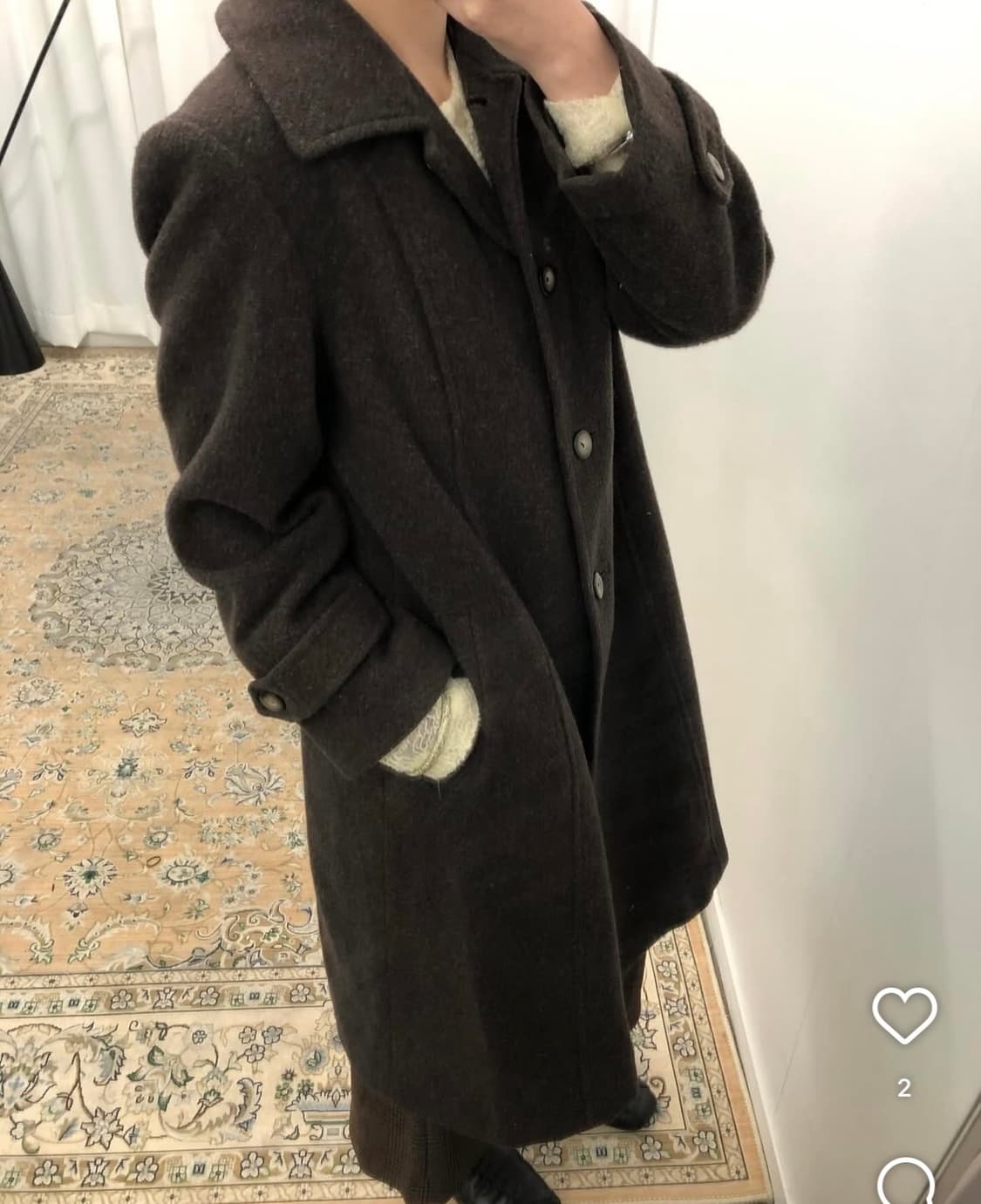 빈티지 밤 코트 상품이미지3