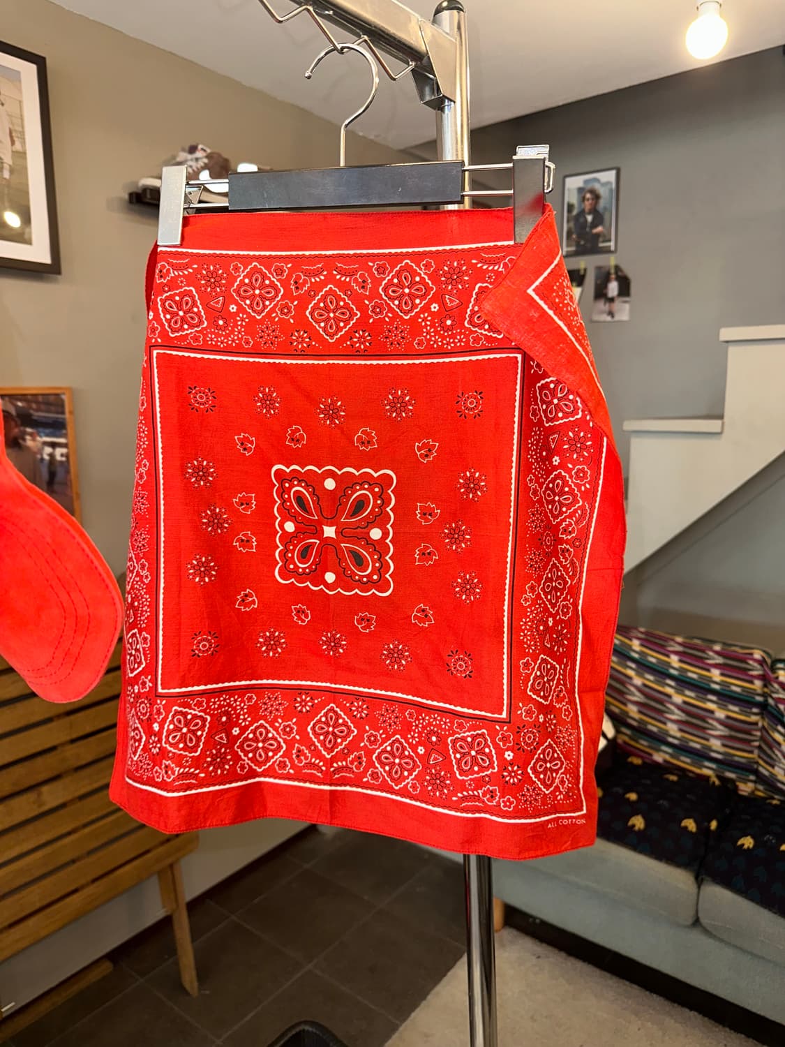 American Red paisley pattern bandanna  상품이미지6