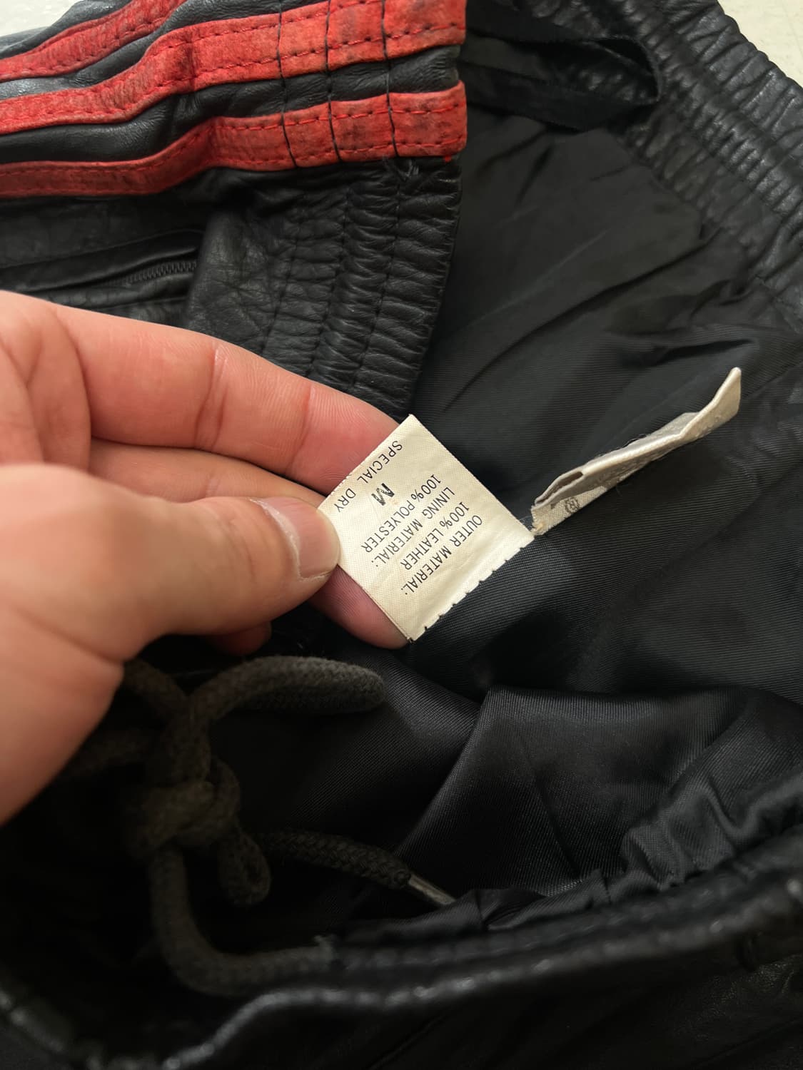 80s Adidas RUN DMC 레더 트랙팬츠 상품이미지5