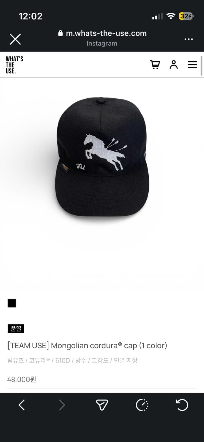 팀유즈 왓츠더유즈 몽골리안 캡 상품이미지1