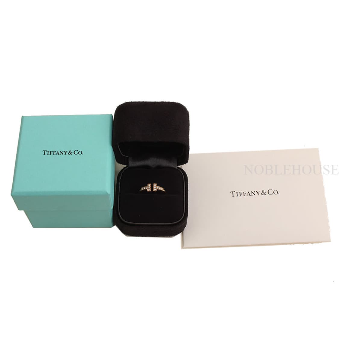 티파니앤코 T 와이어 18K 로즈골드 12P 다이아 반지(10.75호) 상품이미지5