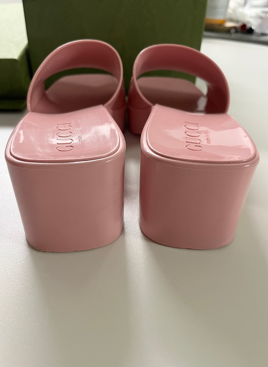 정품 구찌 러버 핑크 뮬 상품이미지7
